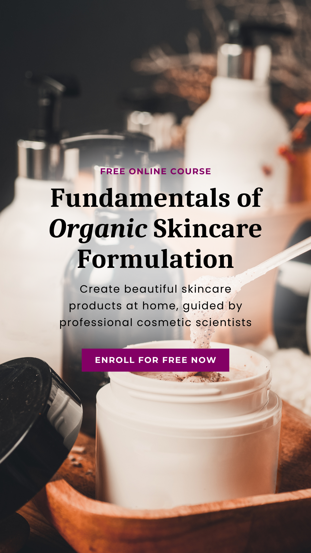 School of Natural Skincare Facebook ad