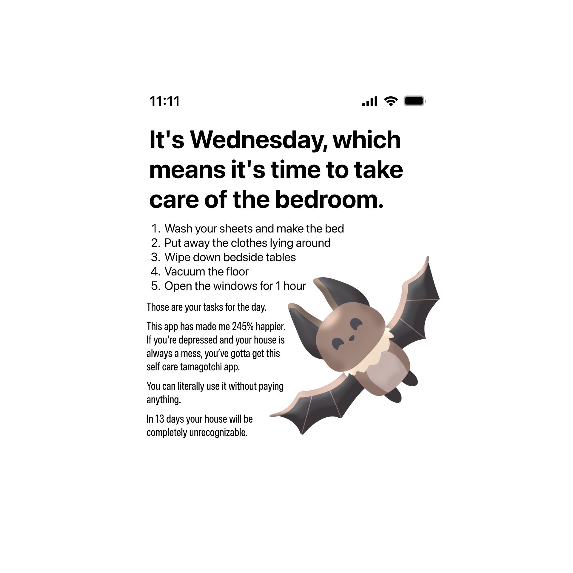 Finch Facebook ad