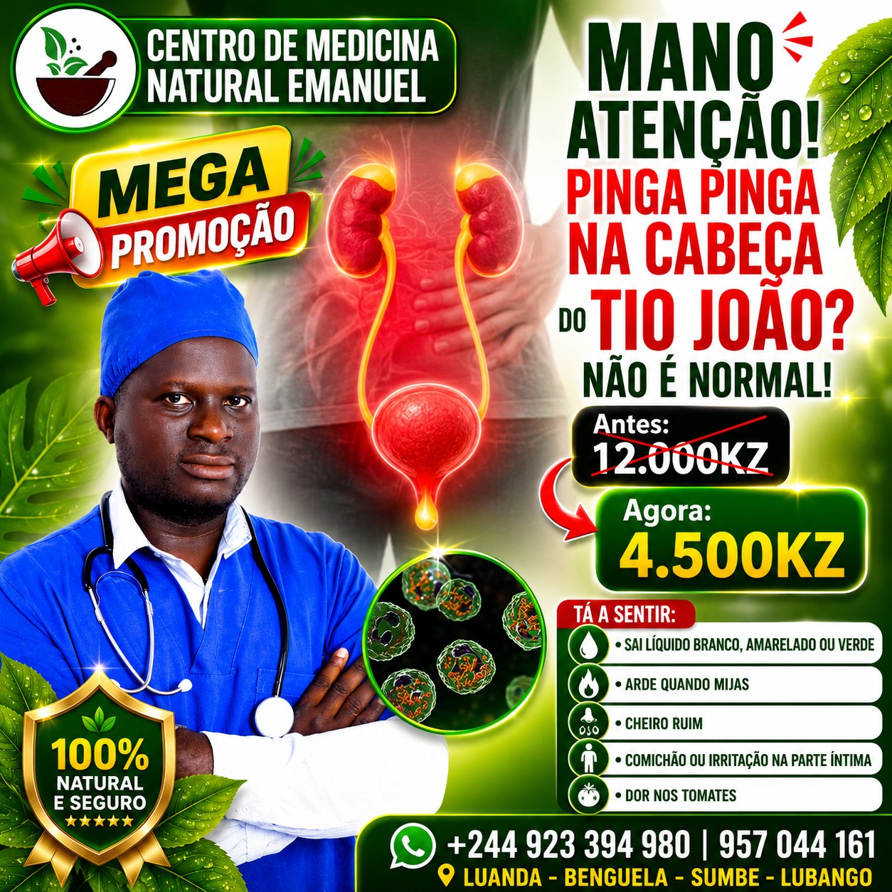 Centro de Medicina Natural Emanuel Facebook ad: MANO, ATENÇÃO!