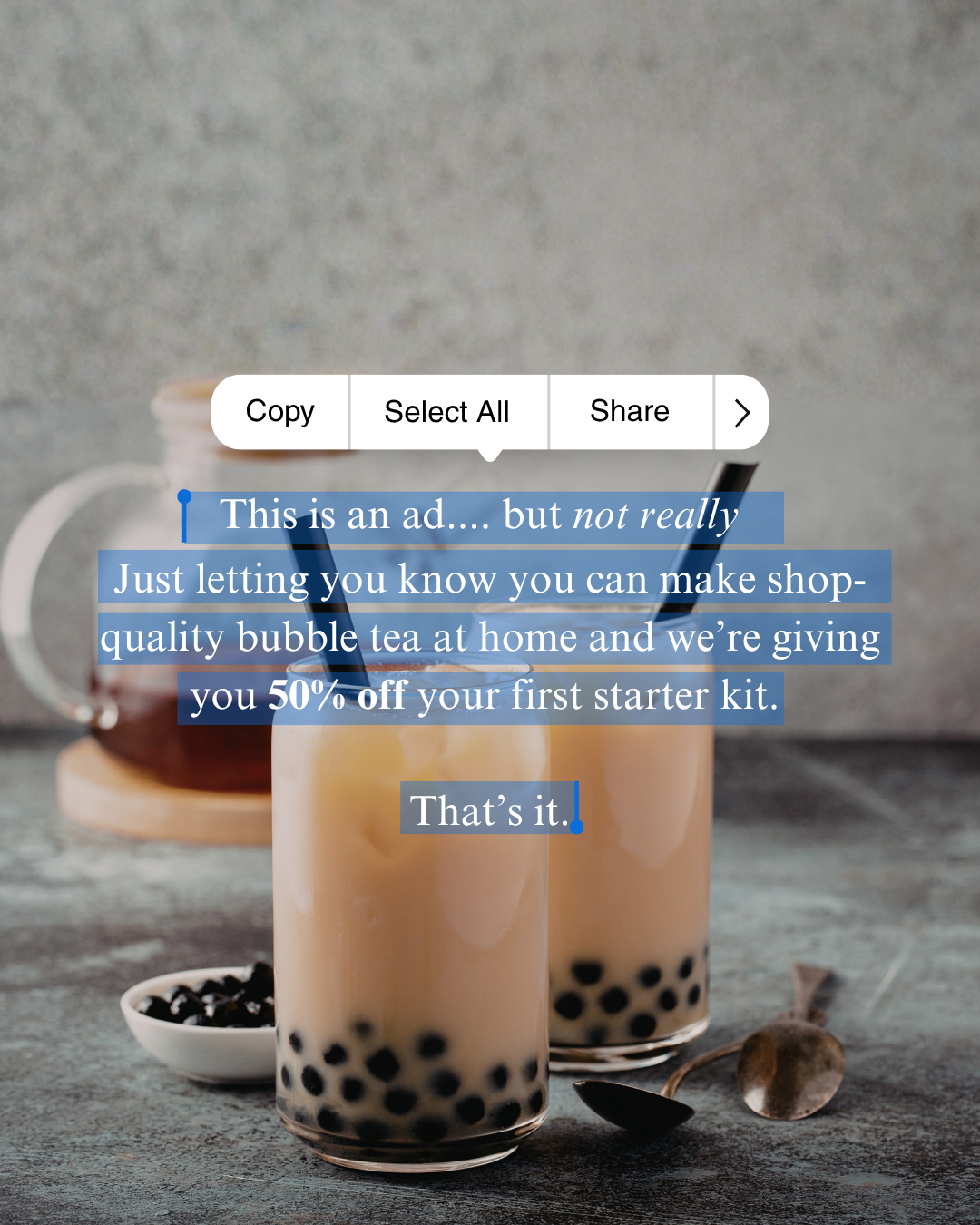 Bubble Panda Facebook ad