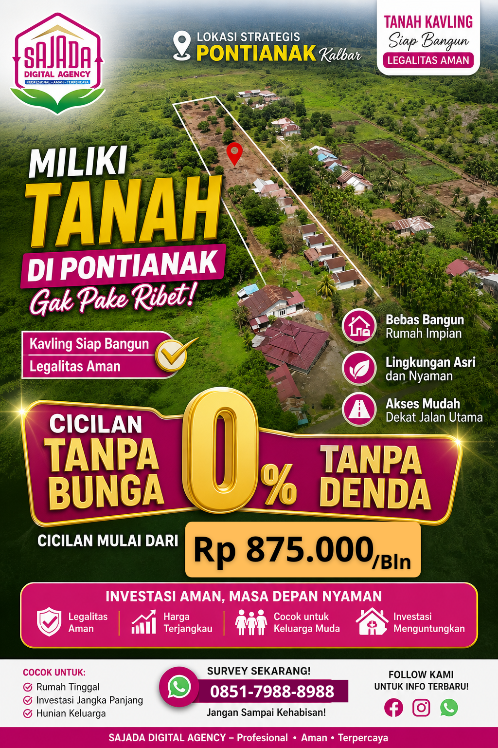 Sajada Digital Agency Facebook ad: Lokasi di SERDAM Ujung