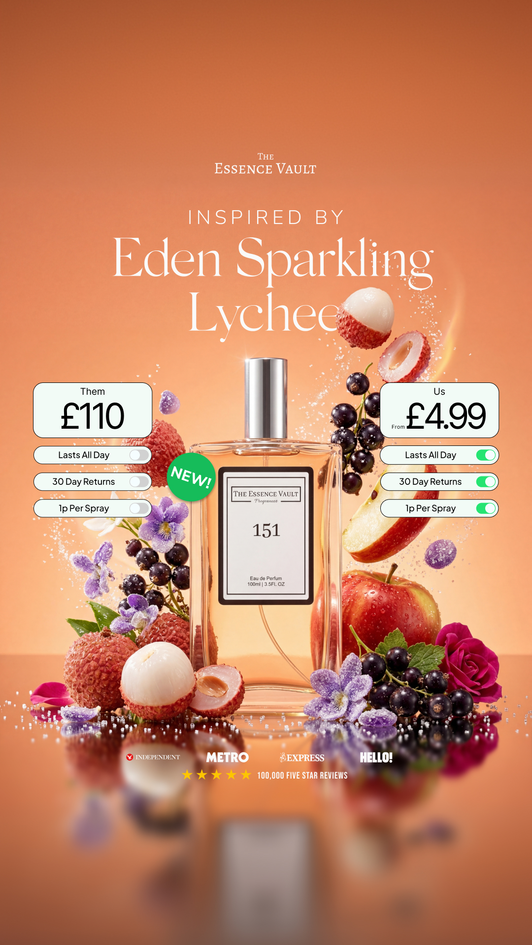 The Essence Vault Facebook ad