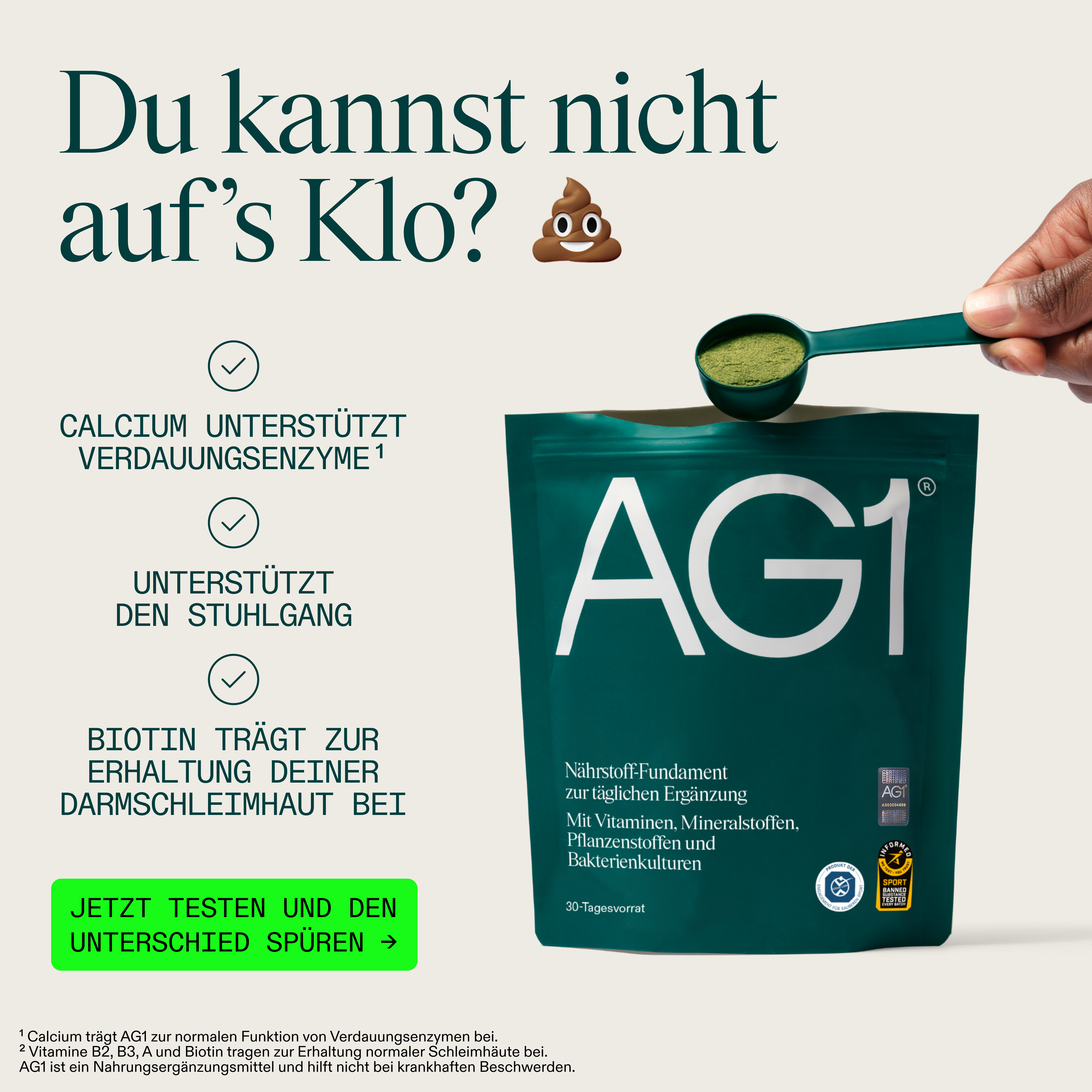 AG1 Deutschland Facebook ad