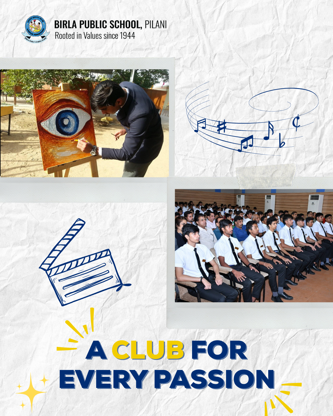 Birla Public School Pilani Facebook ad: At Birla Public School, Pilani, every passion finds…