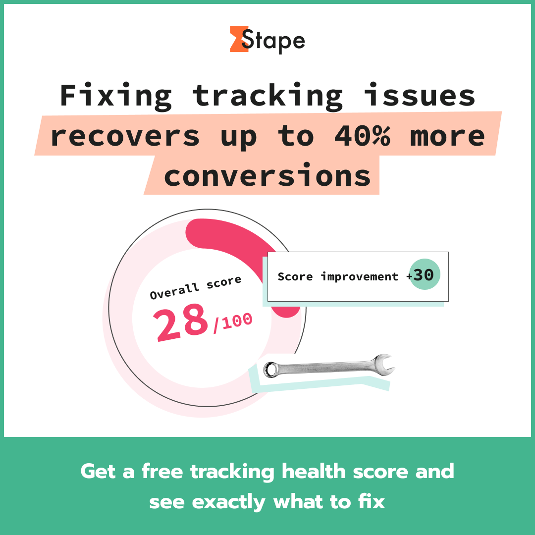 Stape Facebook ad: Check Tracking Health