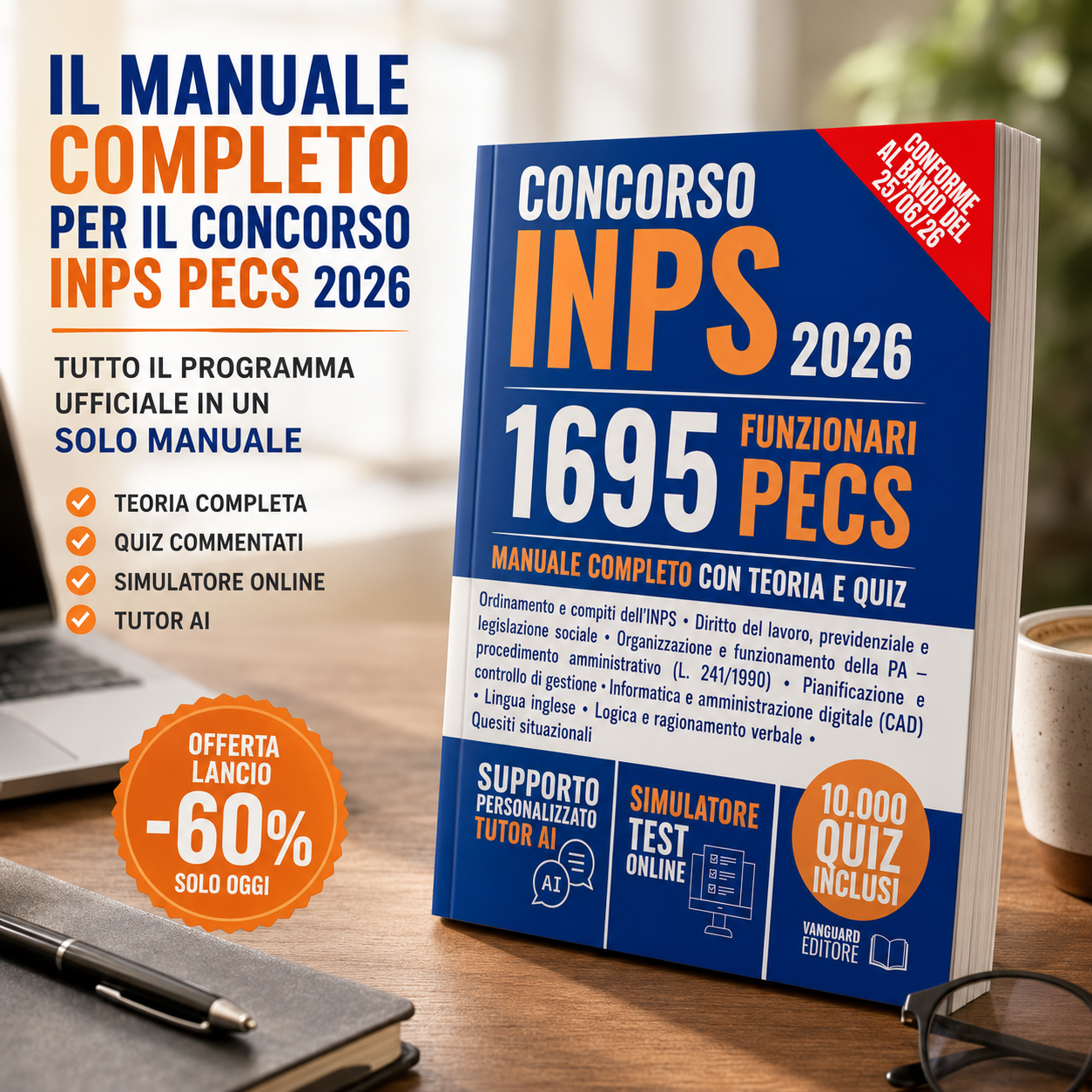 Vanguard Editore Facebook ad: Supera il concorso INPS PECS