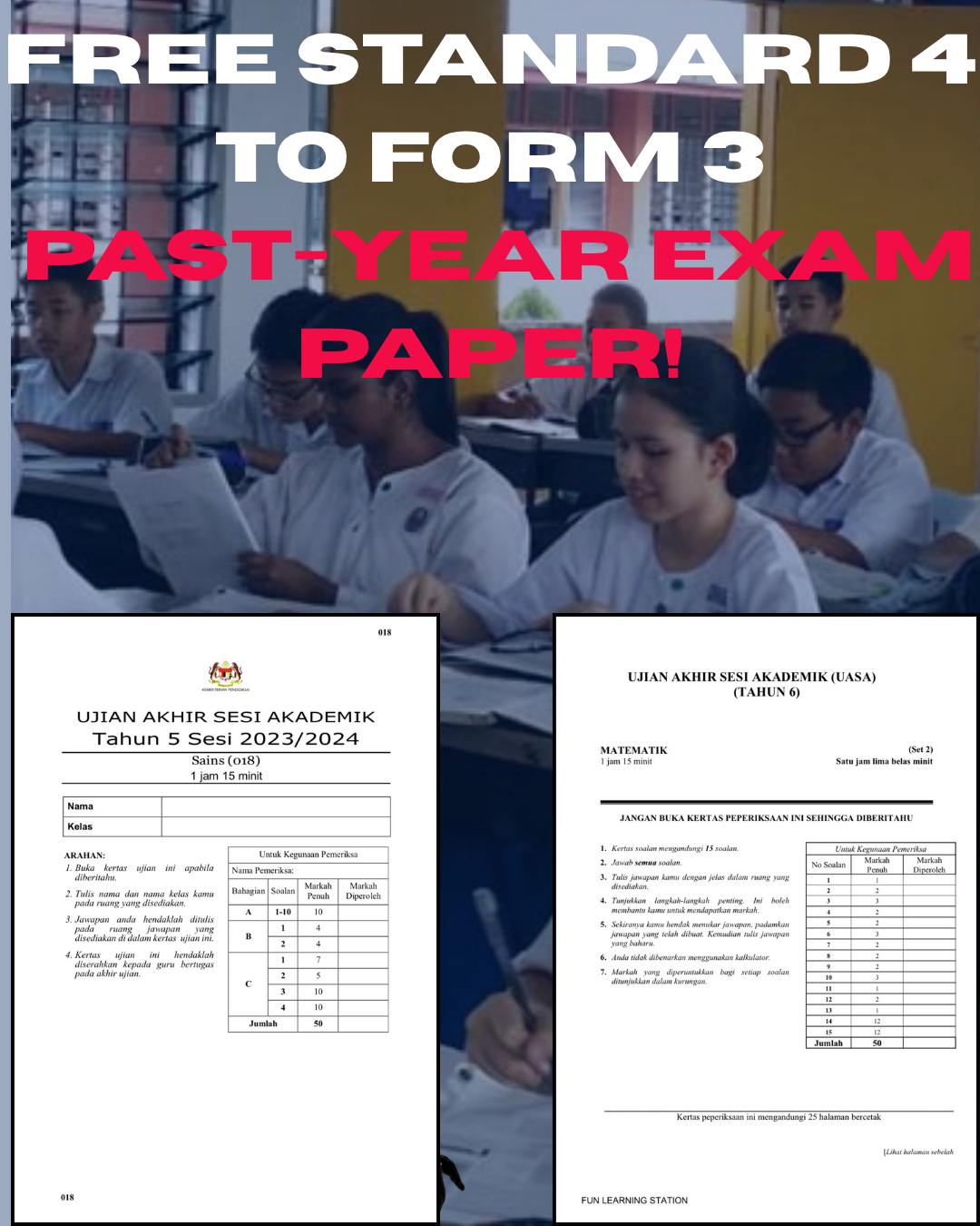 Murid-murid.com Facebook ad: FREE Account for Your Child Now