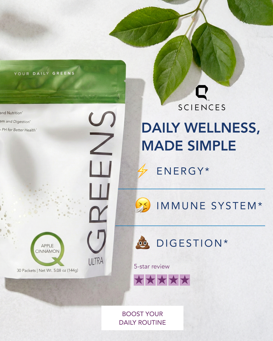 Q SCIENCES Facebook ad