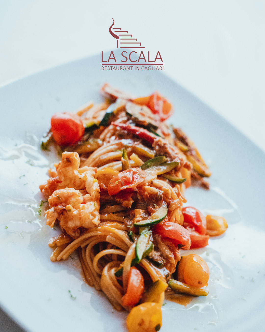 Ristorante La Scala Cagliari Facebook ad: Le succulente linguine all’astice.