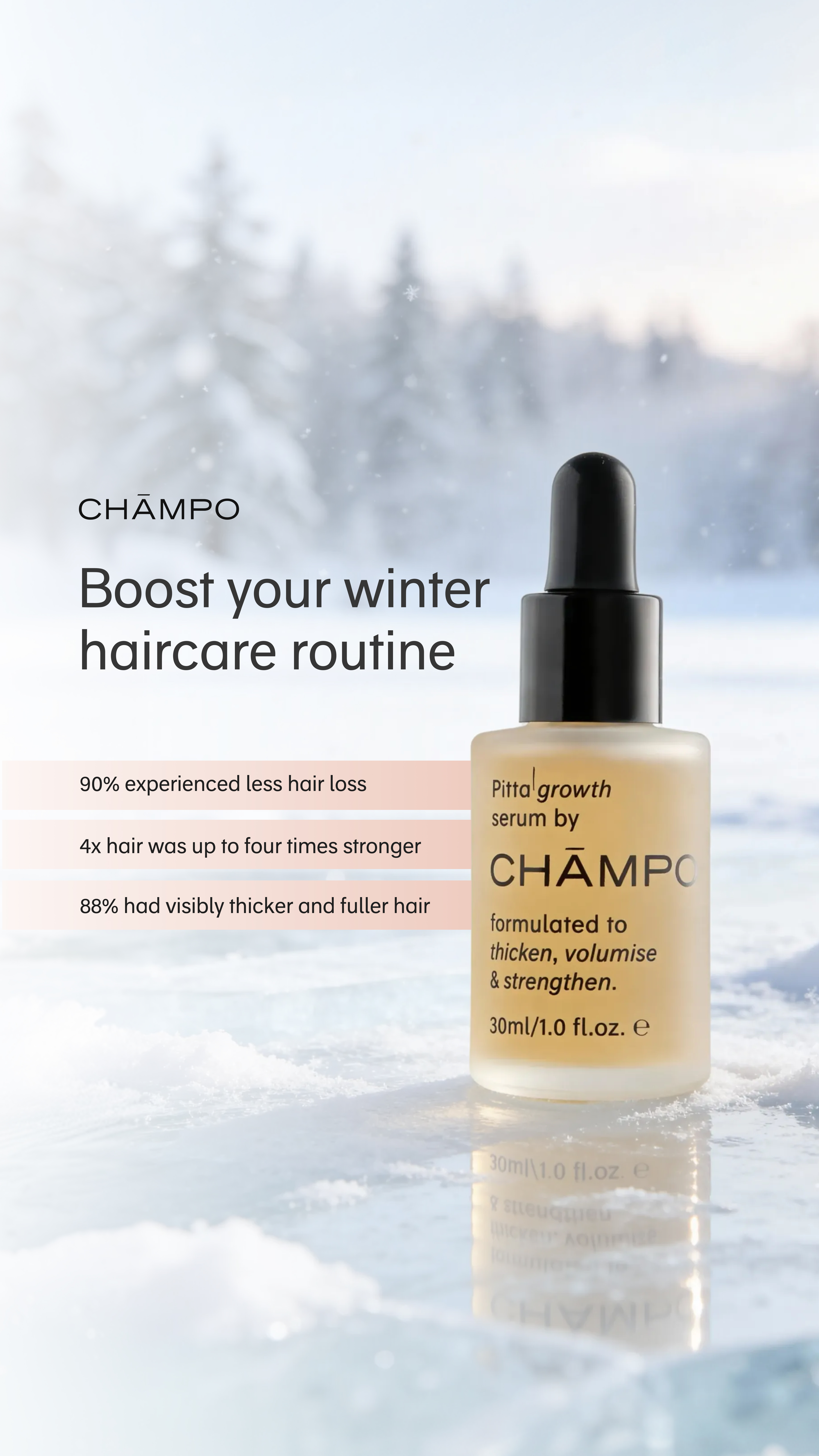 Chāmpo Haircare Facebook ad