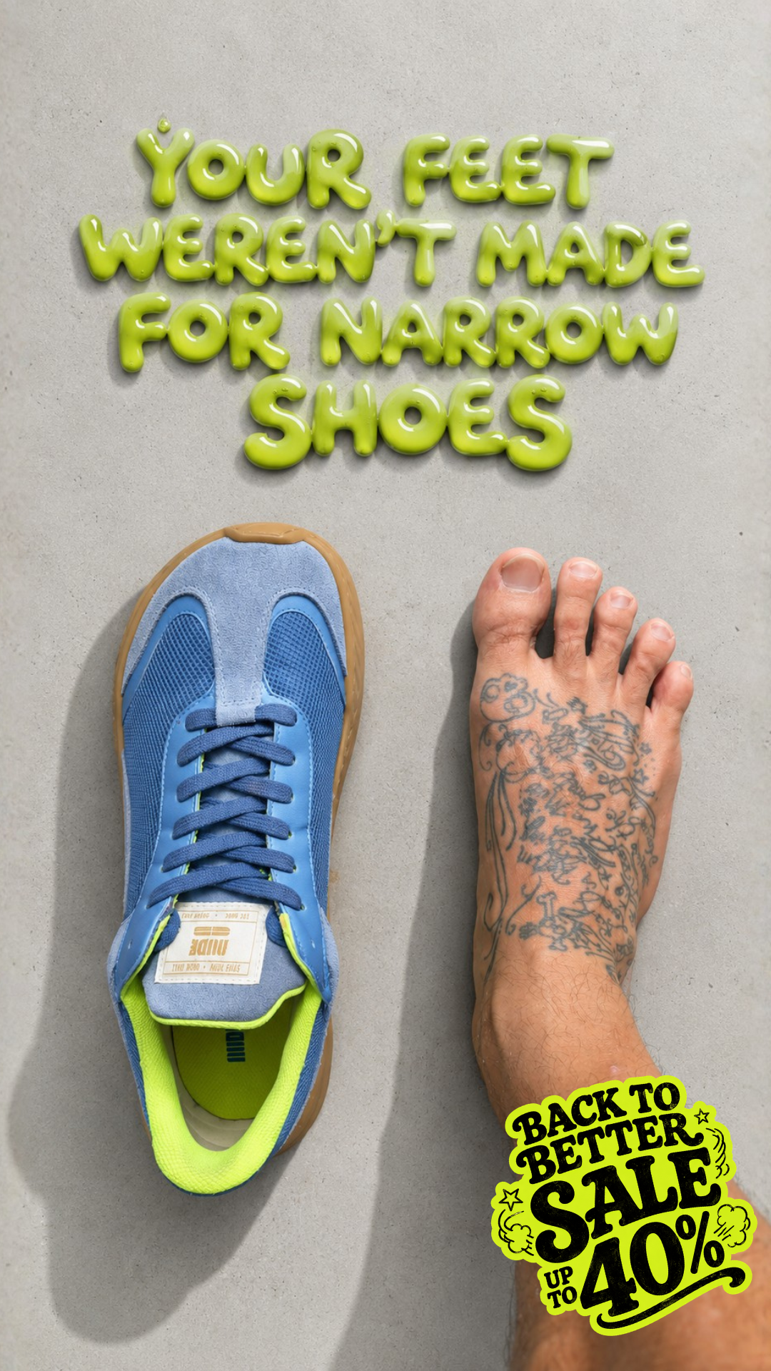 The Nude Foot Facebook ad