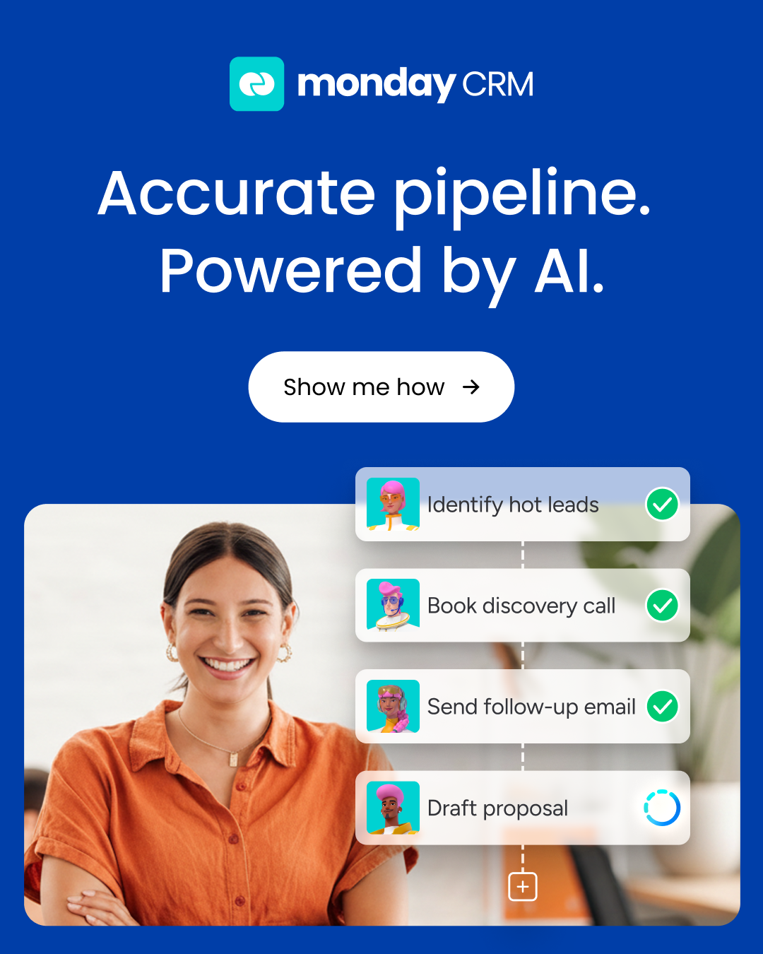 monday CRM Facebook ad