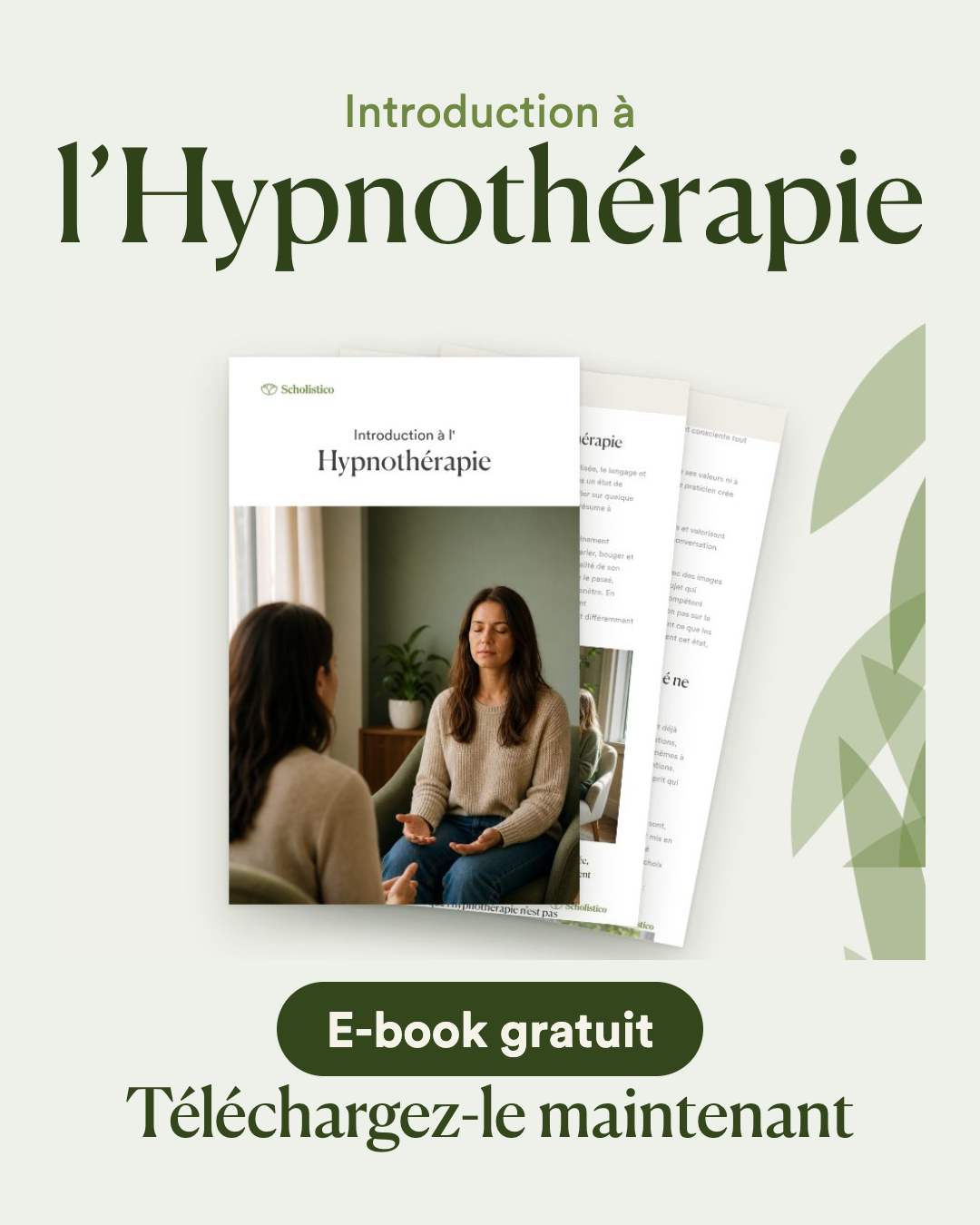 Scholistico en Français Facebook ad: [GRATUIT] Intro à l’hypnothérapie