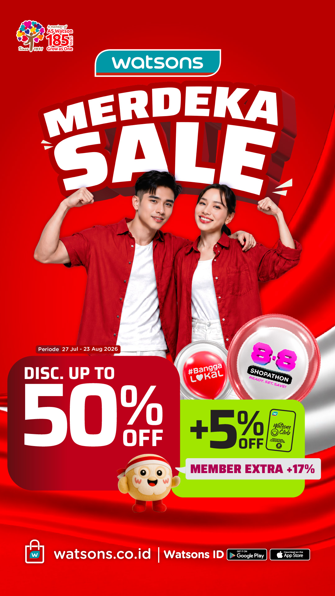 Watsons Facebook ad from Jul 30, 2026