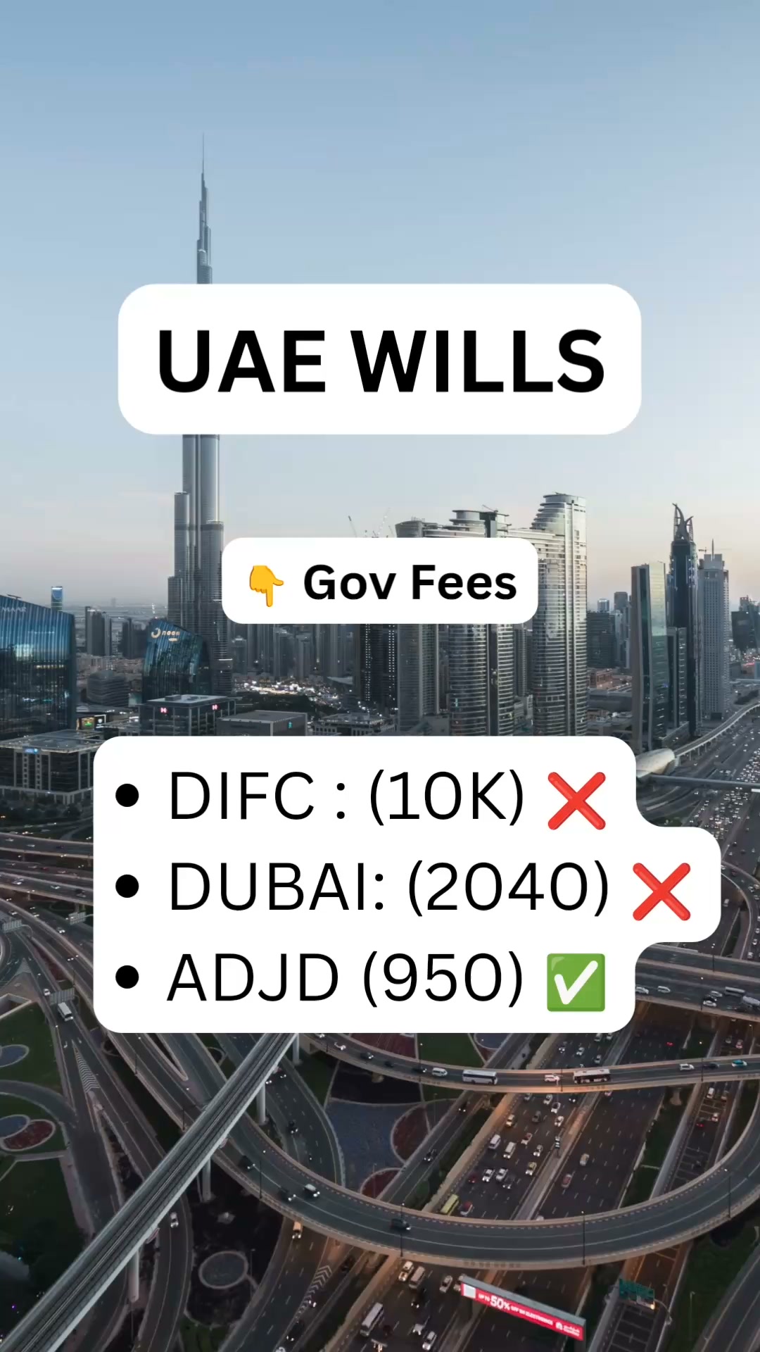 SmartWills UAE Facebook ad: 3 UAE Will Registries, Which One Fits You?