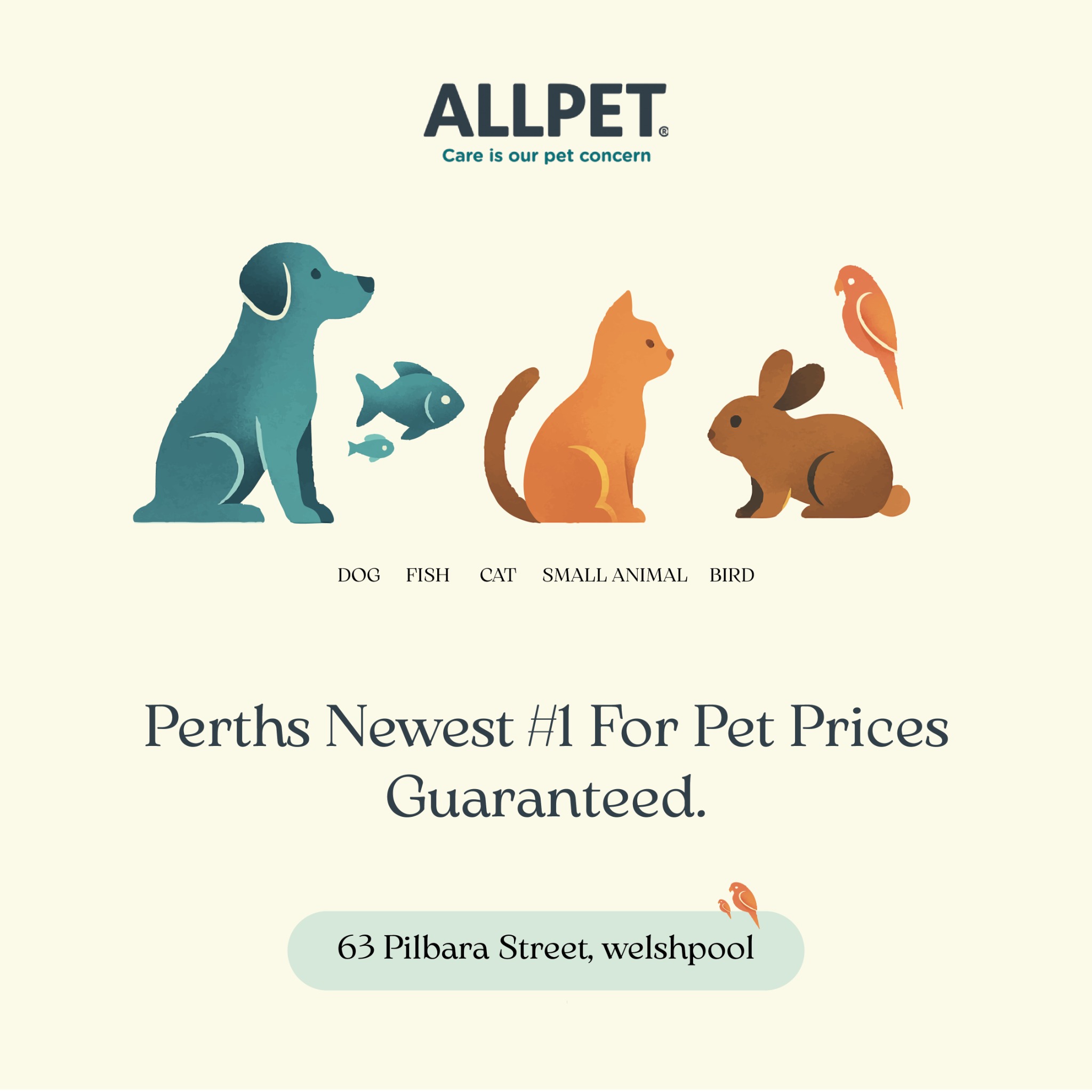 Allpet Facebook ad: 300+ PET ESSENTIALS OPEN AND READY