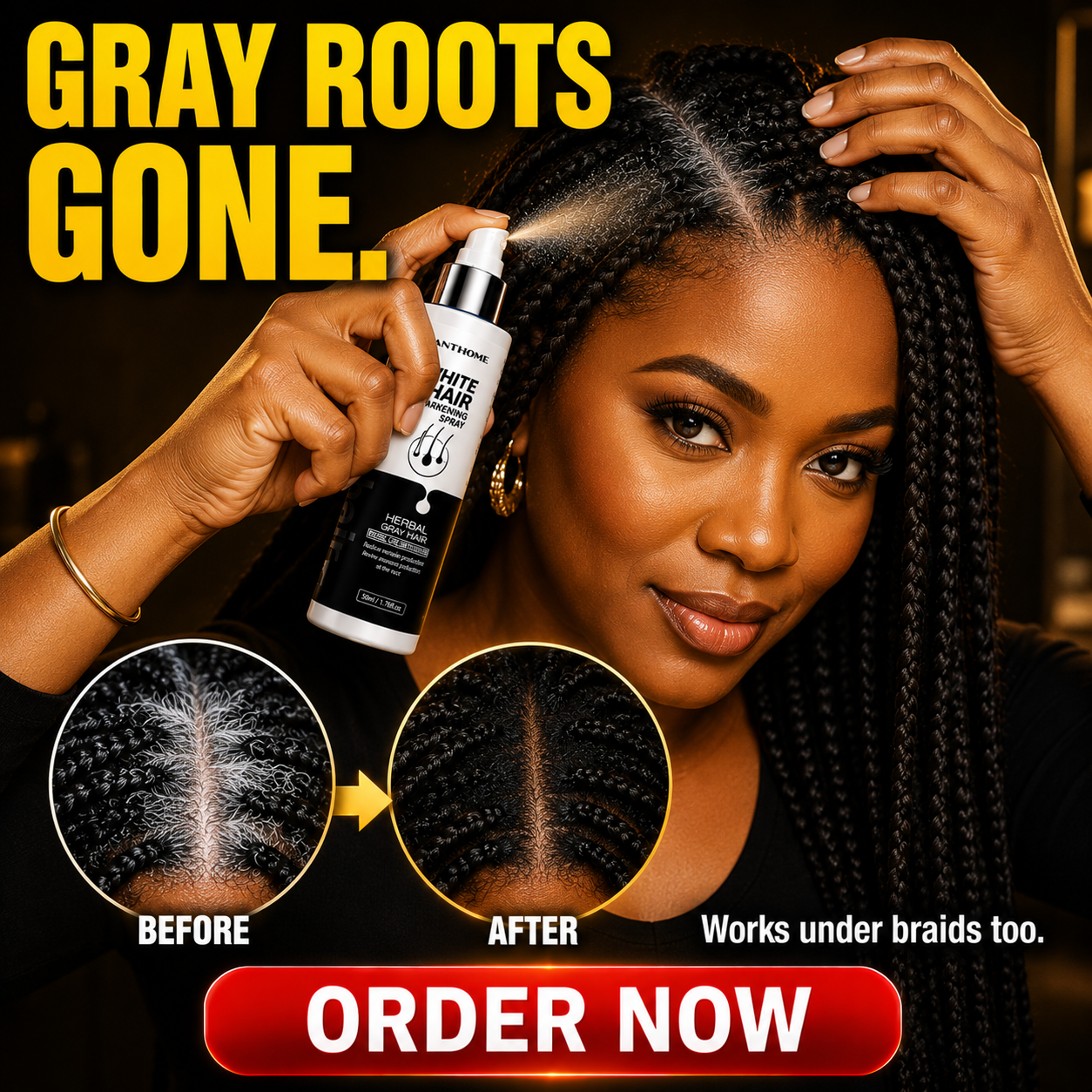 RexaBuy Facebook ad: Reclaim Your Hair's Natural Color
