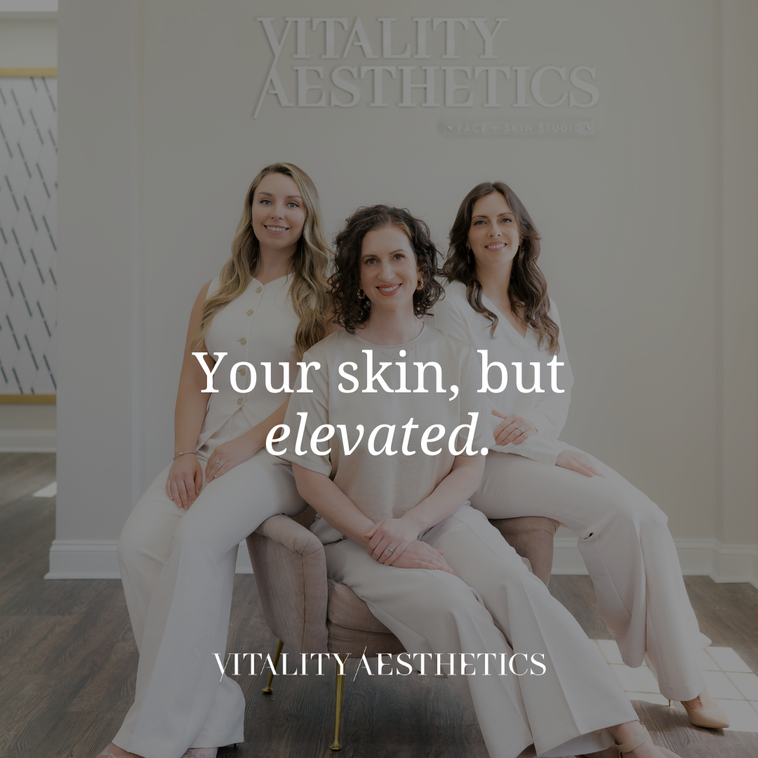 Vitality Aesthetics Facebook ad: At Vitality Aesthetics, we go beyond the surface.