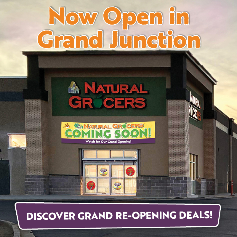 Natural Grocers Facebook ad: Grand Junction, your trusted source for quality groceries…
