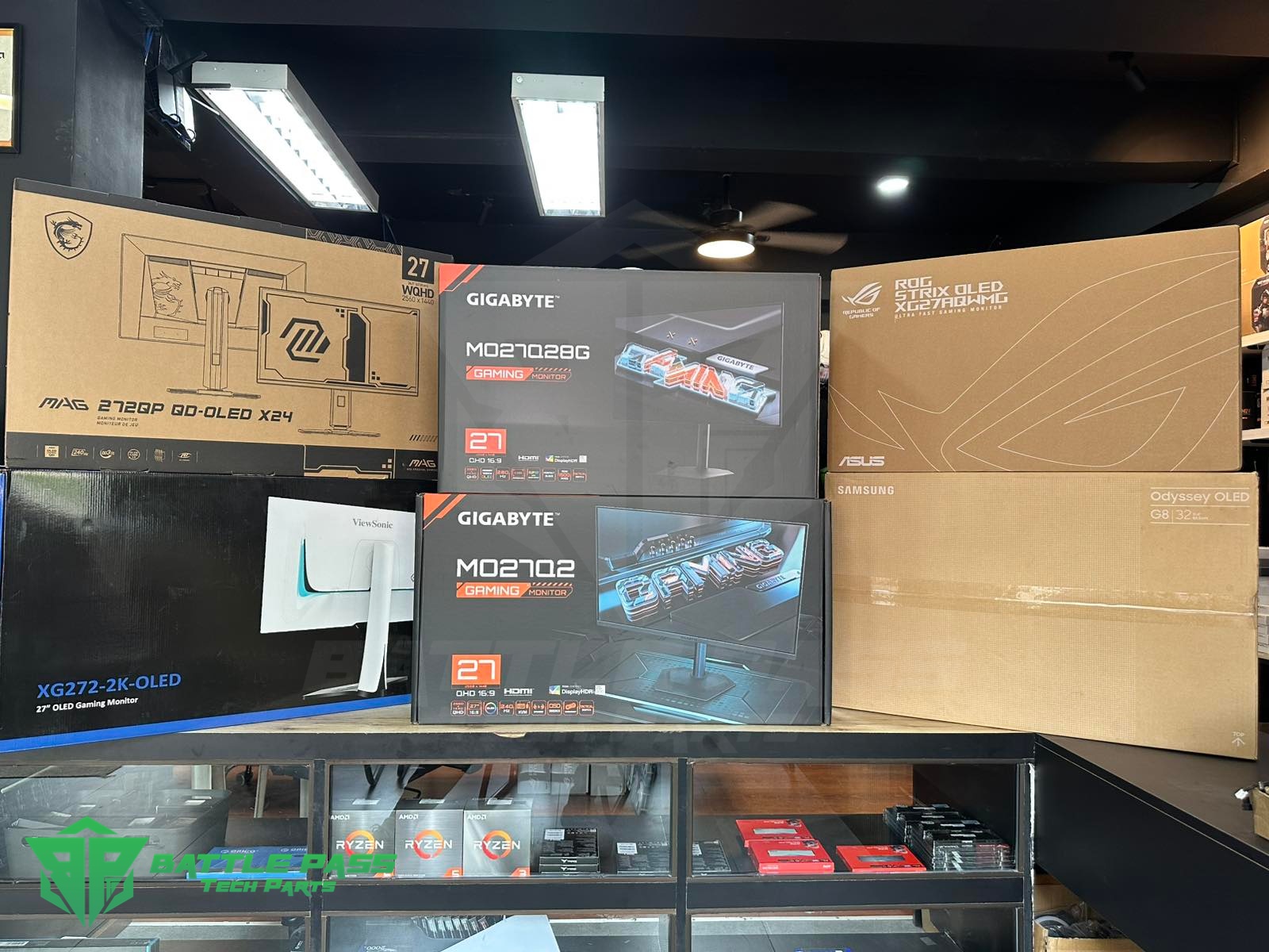 Battle Pass Tech Parts Facebook ad: OLED GAMING MONITORS ARE HERE