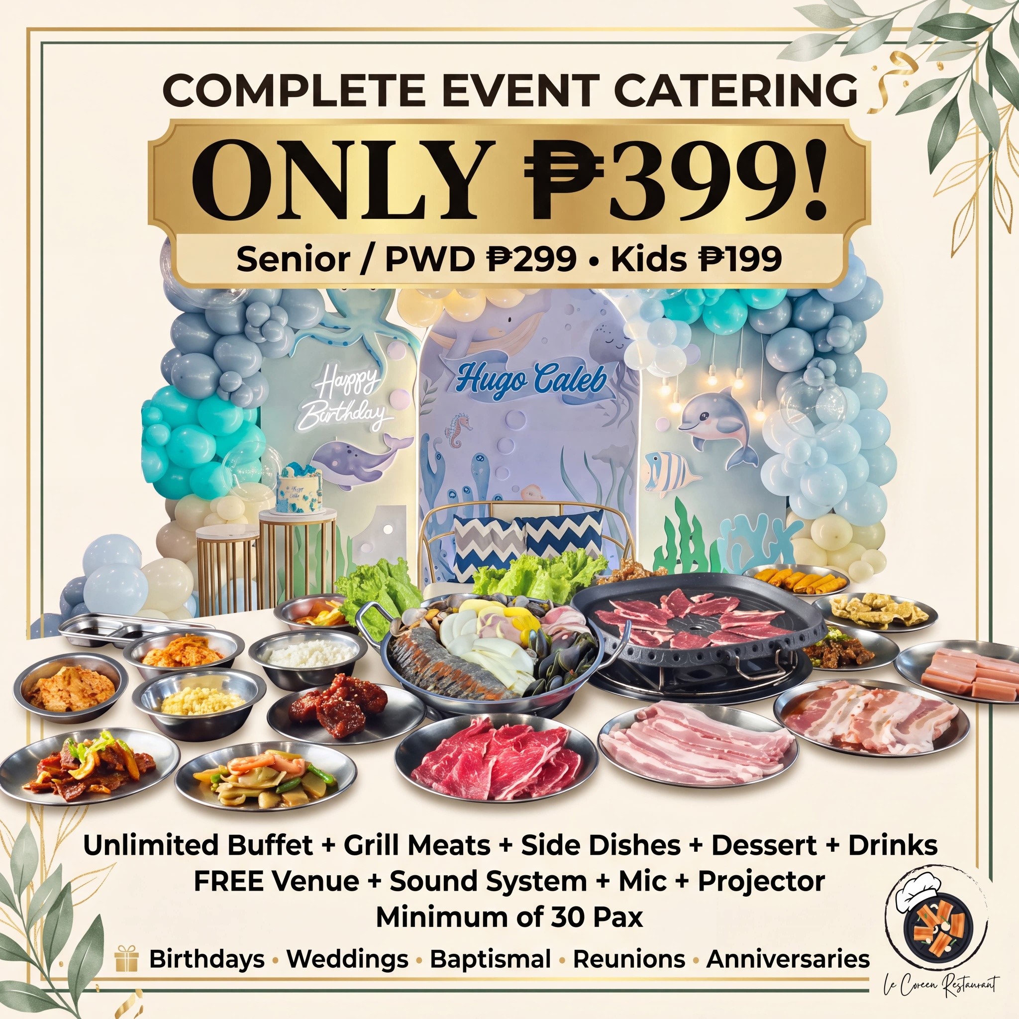 Le Coreen Restaurant Facebook ad: ππ’π π£πππ§π ππ©ππ‘π§ πππ§ππ₯ππ‘π ππ’π₯β¦