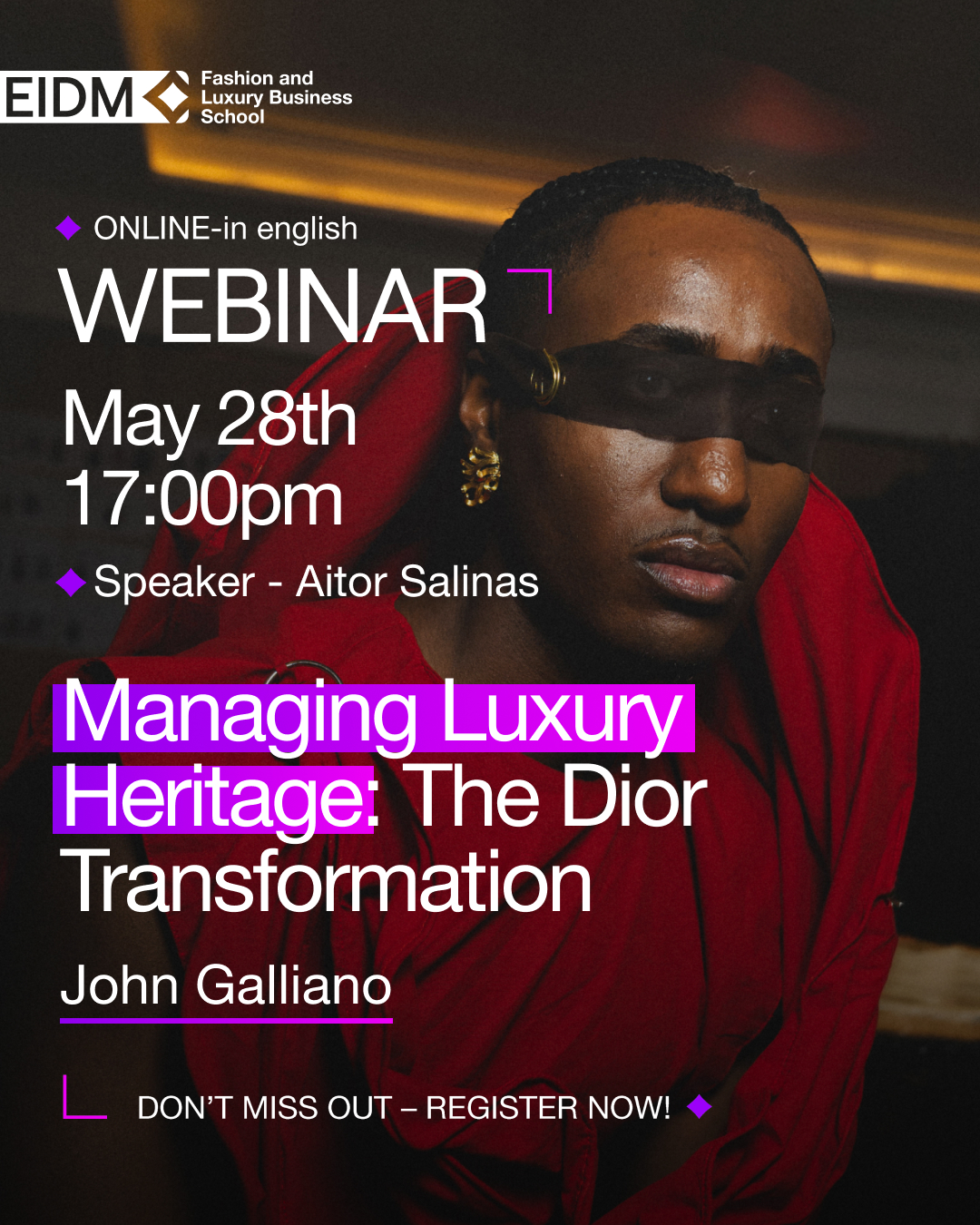 Ace Education Spain Facebook ad: EIDM Fashion Business Webinar