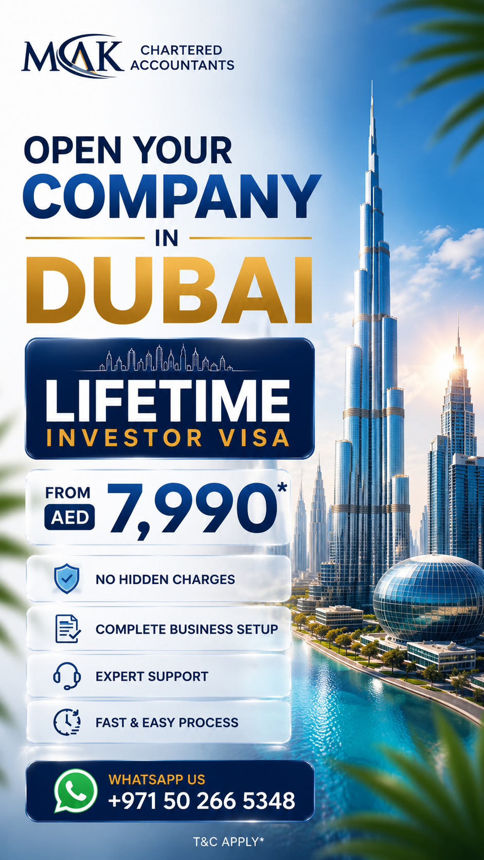 Mubarak Alketbi Chartered Accountants Facebook ad from Jul 20, 2026