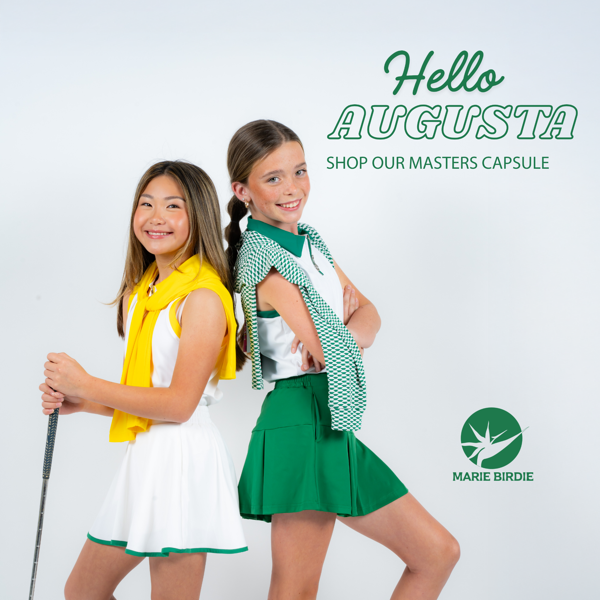 Marie Birdie Facebook ad: Step into Masters season in style