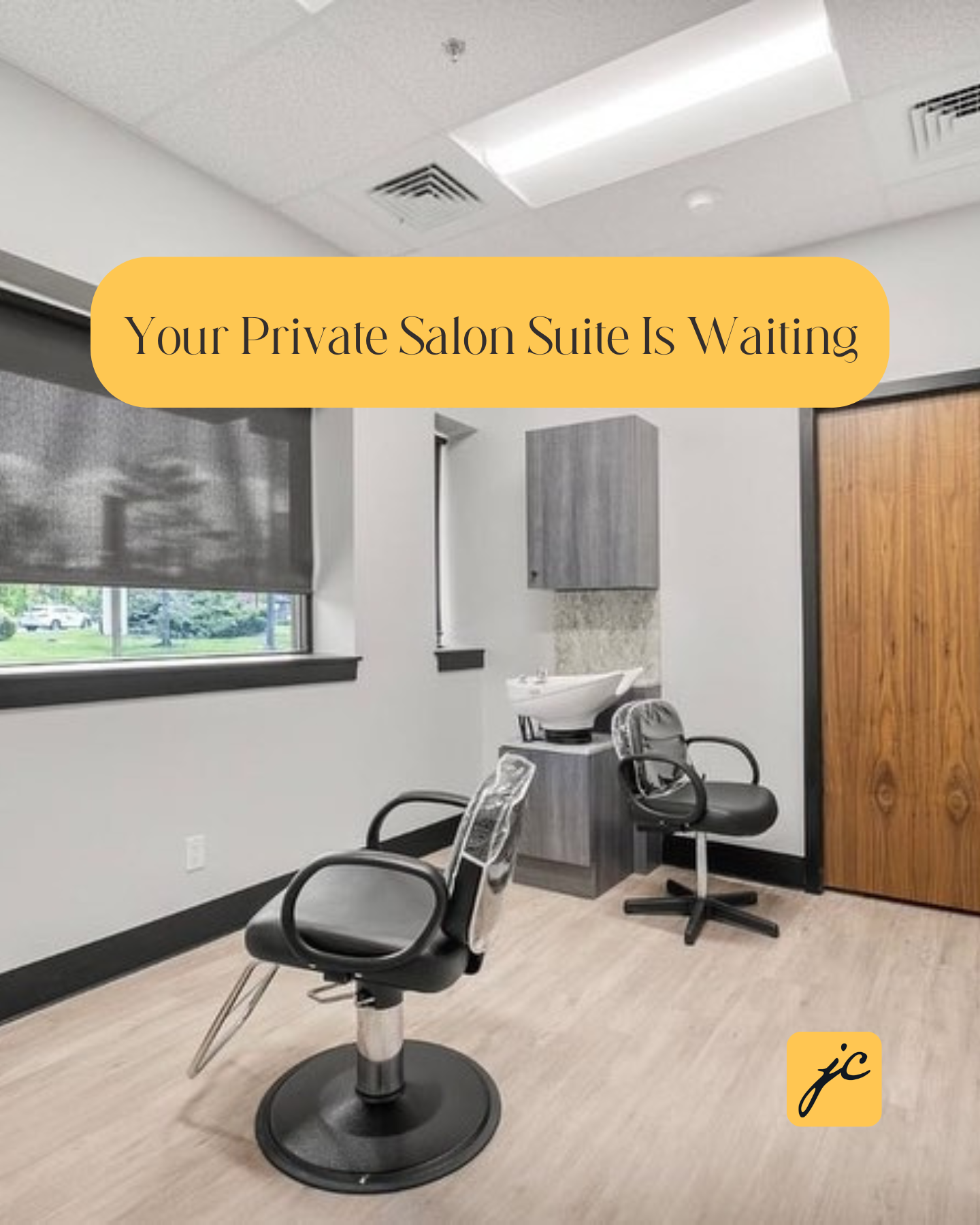 Salons by JC Towson Facebook ad: NEW! Salon suite rentals Book a tour today