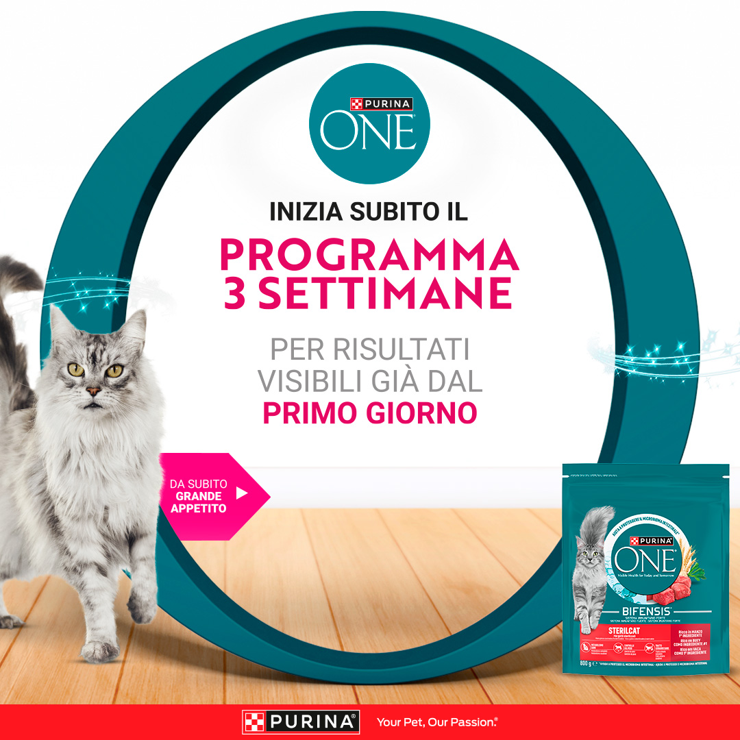 Purina Italia Facebook ad: Hai provato il Programma 3 Settimane di Purina…