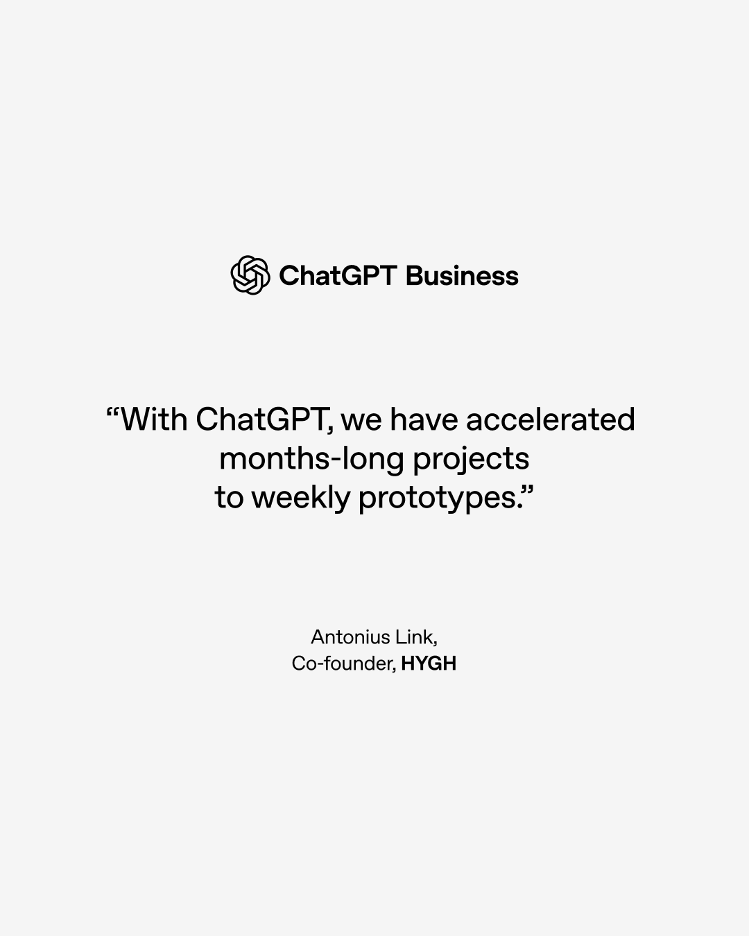 OpenAI Facebook ad: Try ChatGPT Business