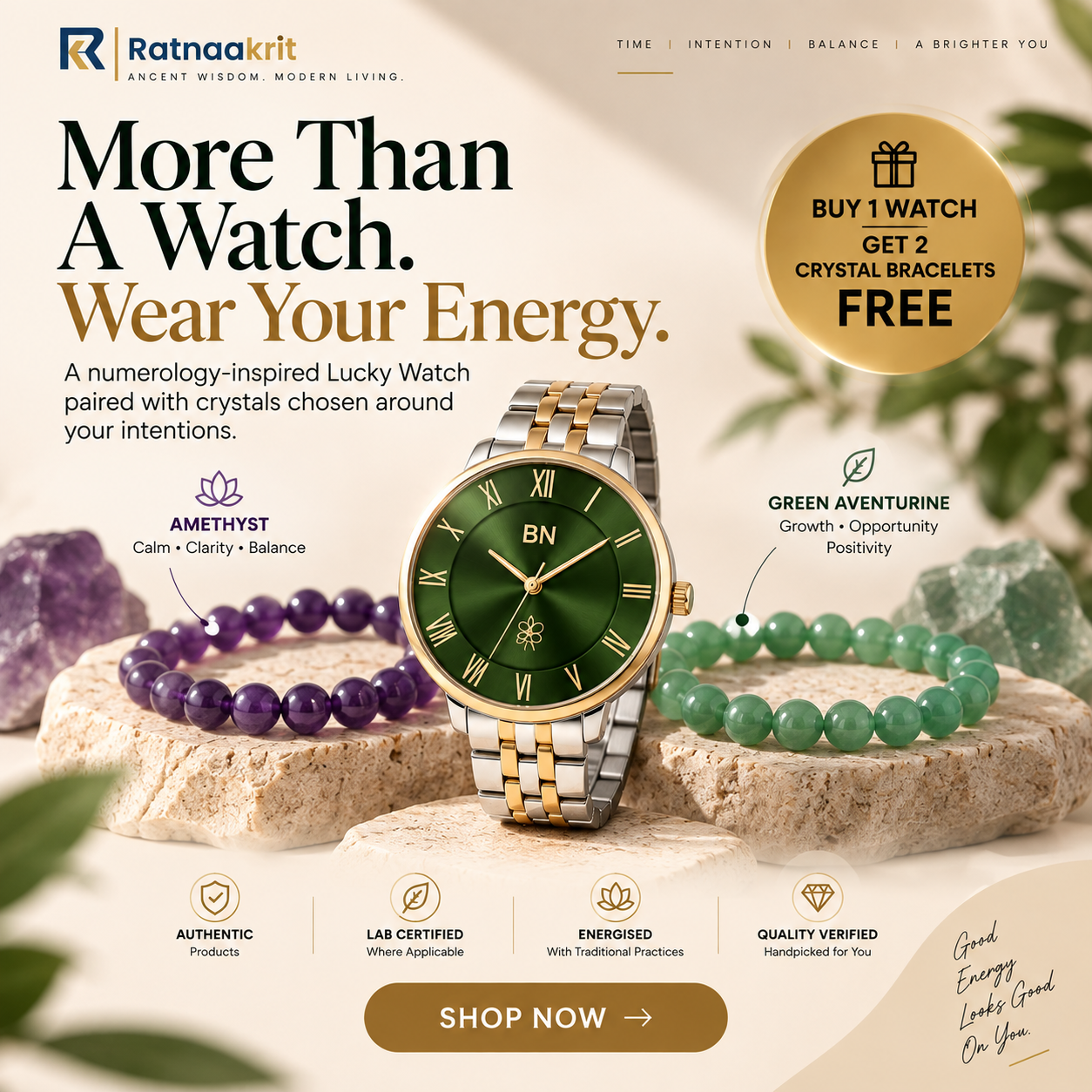 Ratnakrit Facebook ad: Wear Your Lucky Energy