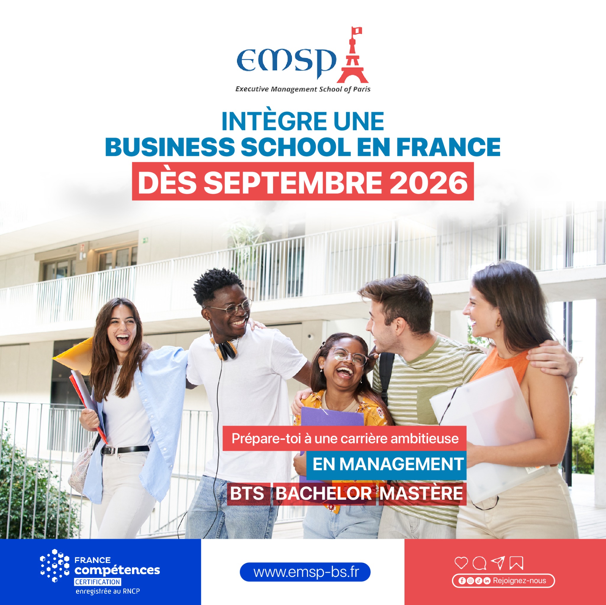 EMSP Business School Facebook ad