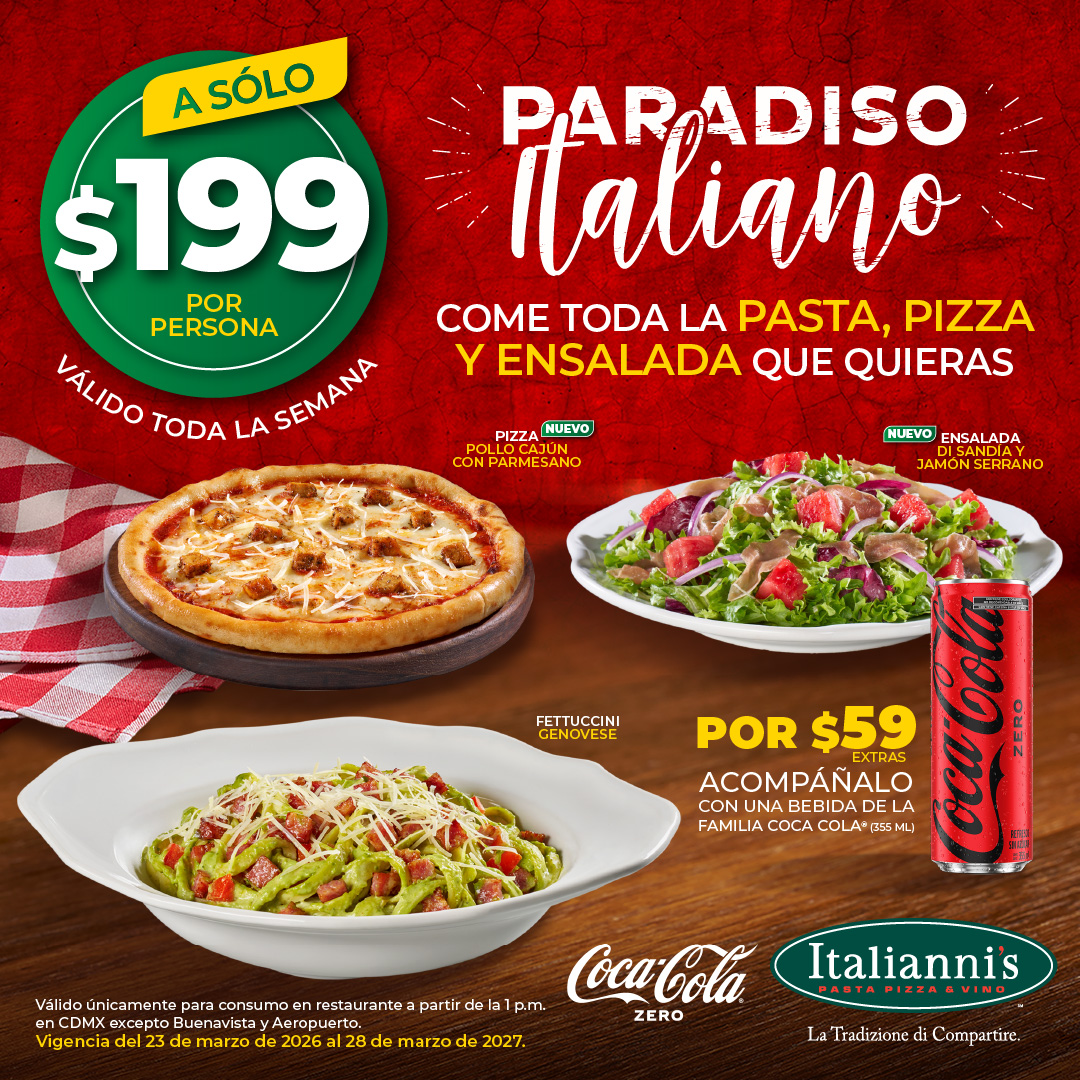Italianni's Facebook ad from May 15, 2026