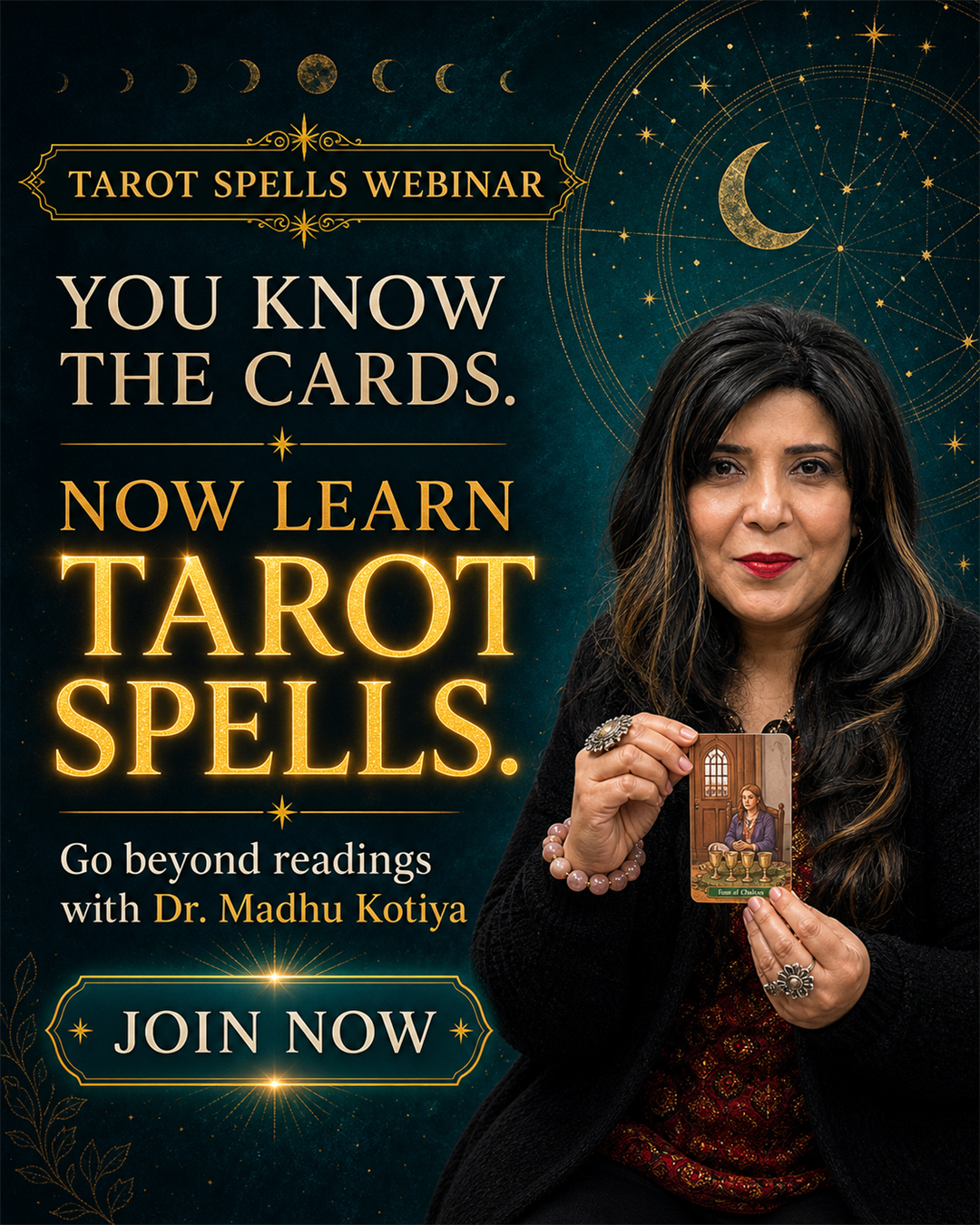 Madhu Kotiyaa Shezaim Facebook ad: Tarot Spells Webinar | Rs. 333