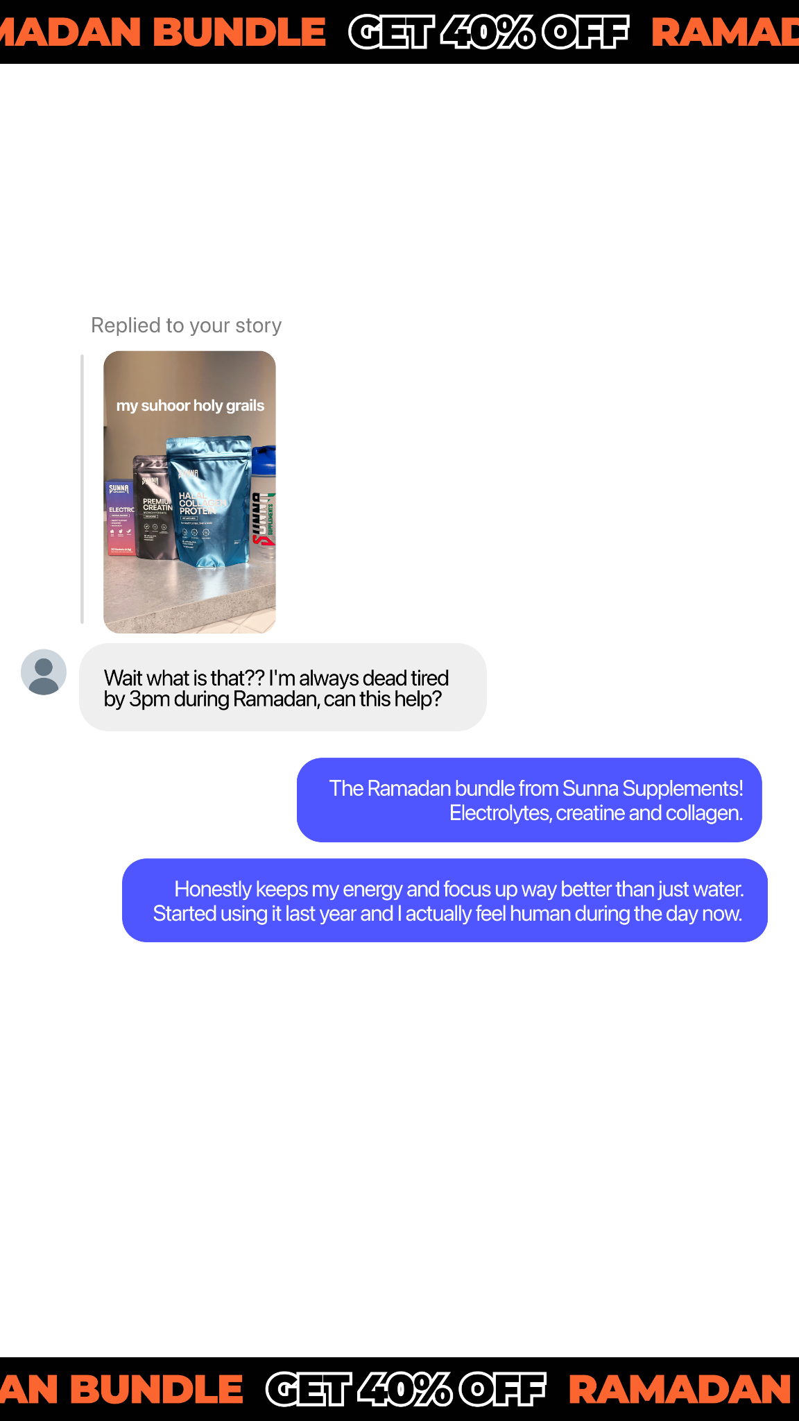 Sunna Supplements Facebook ad