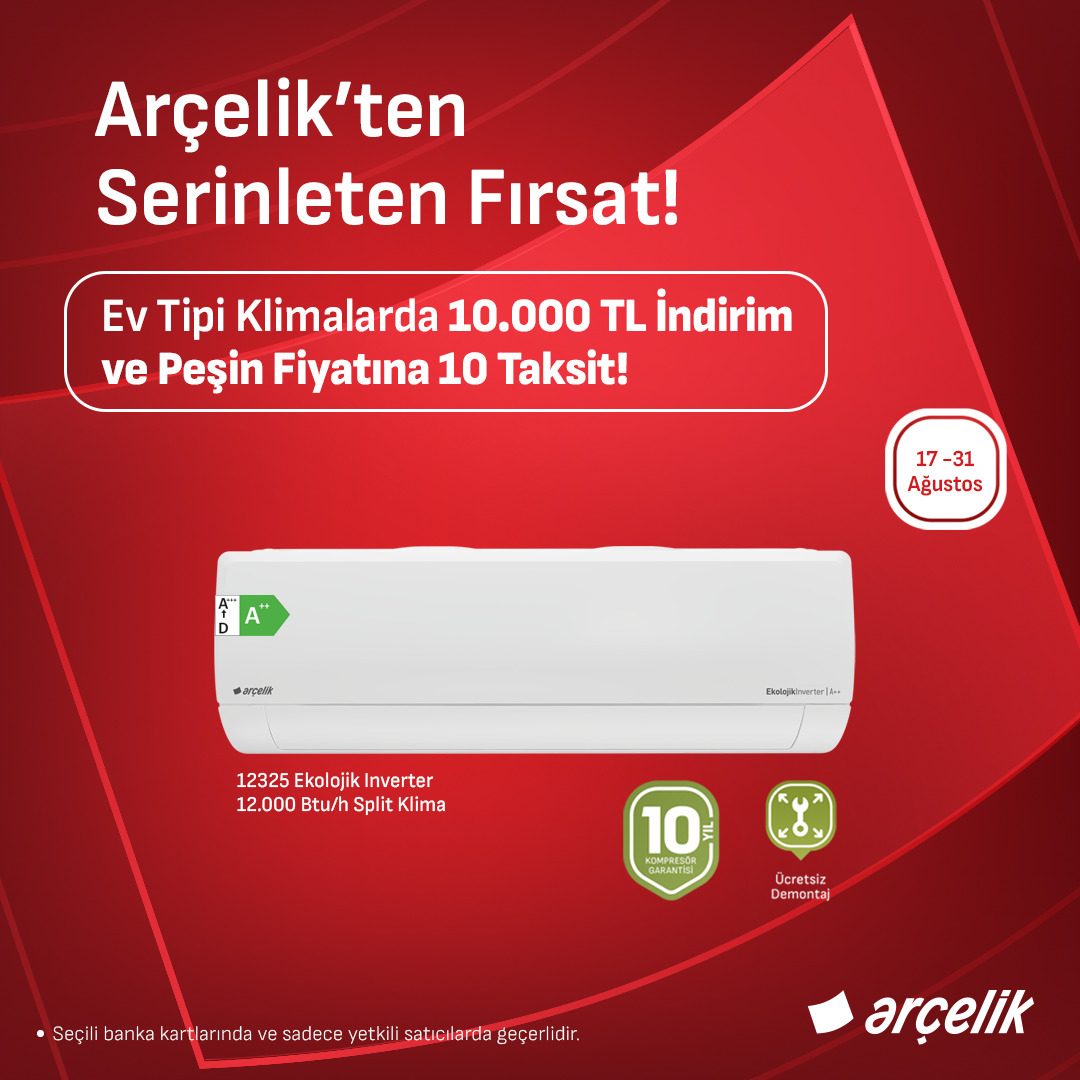 Arçelik Facebook ad from Aug 17, 2026