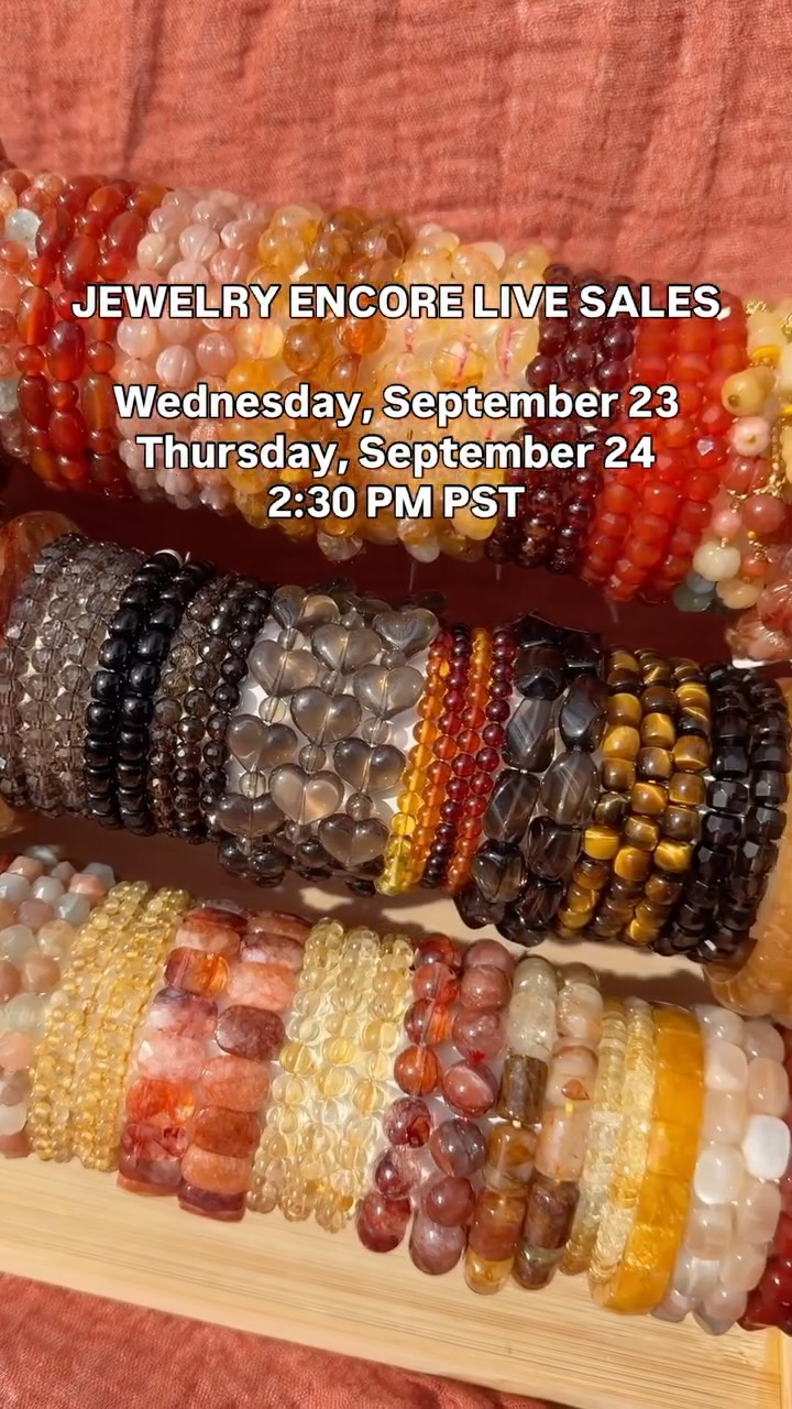 Crystal Heaven Facebook ad: JEWELRY ENCORE LIVE SALES