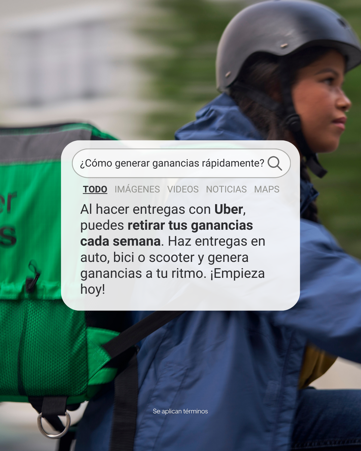 Uber Eats Facebook ad