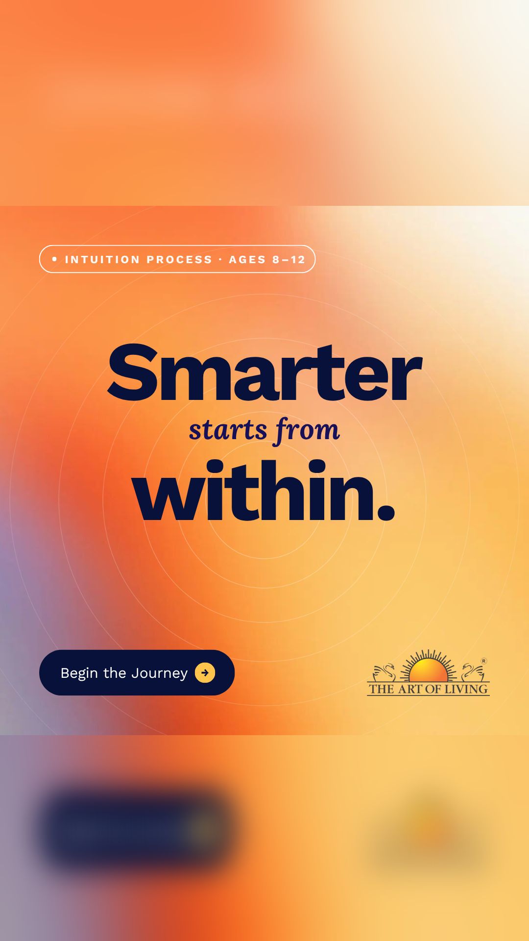 The Art of Living Facebook ad