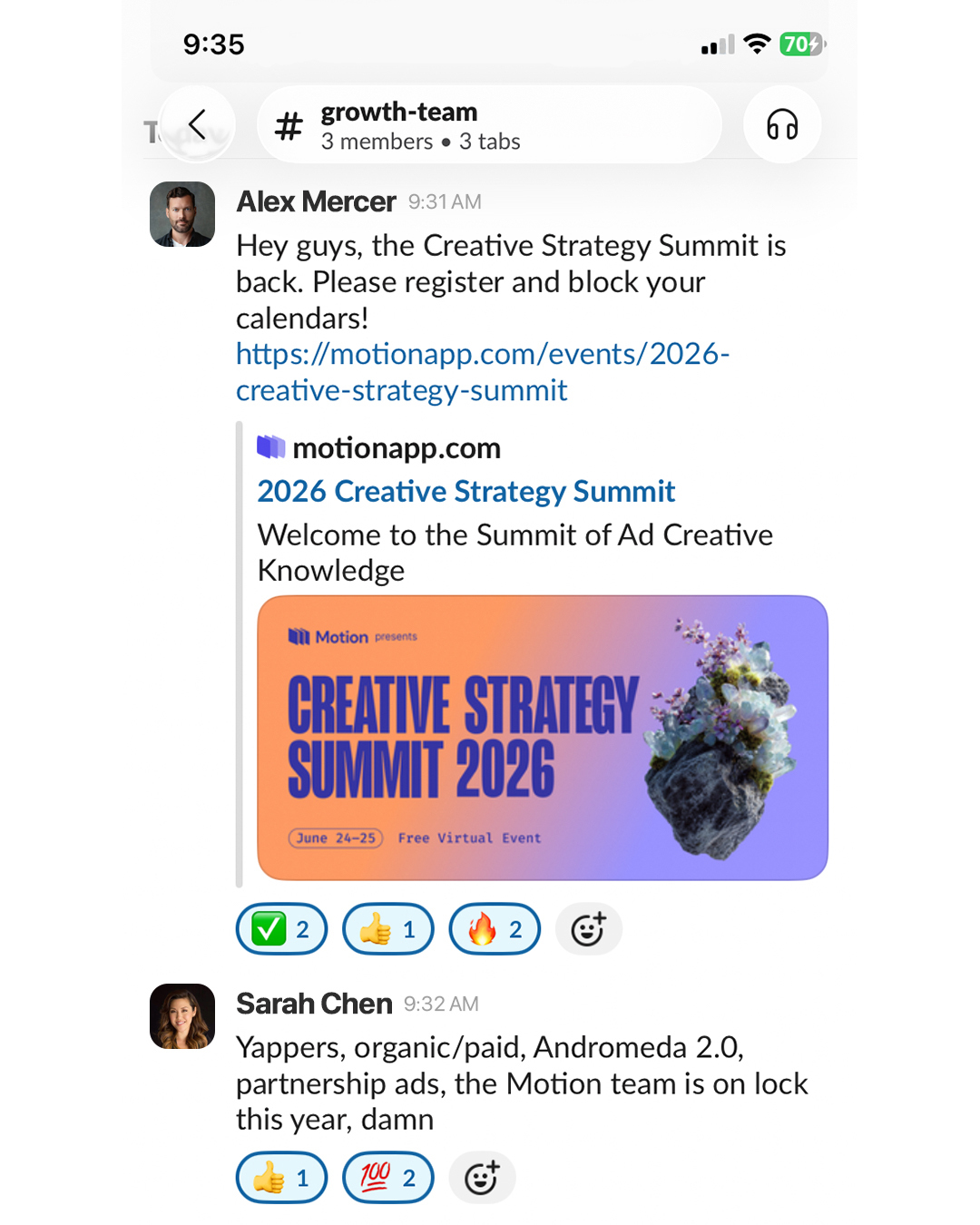 Motion Facebook ad