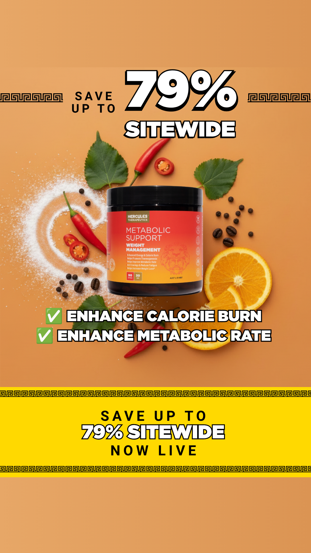 Hercules Supplements Aust Facebook ad