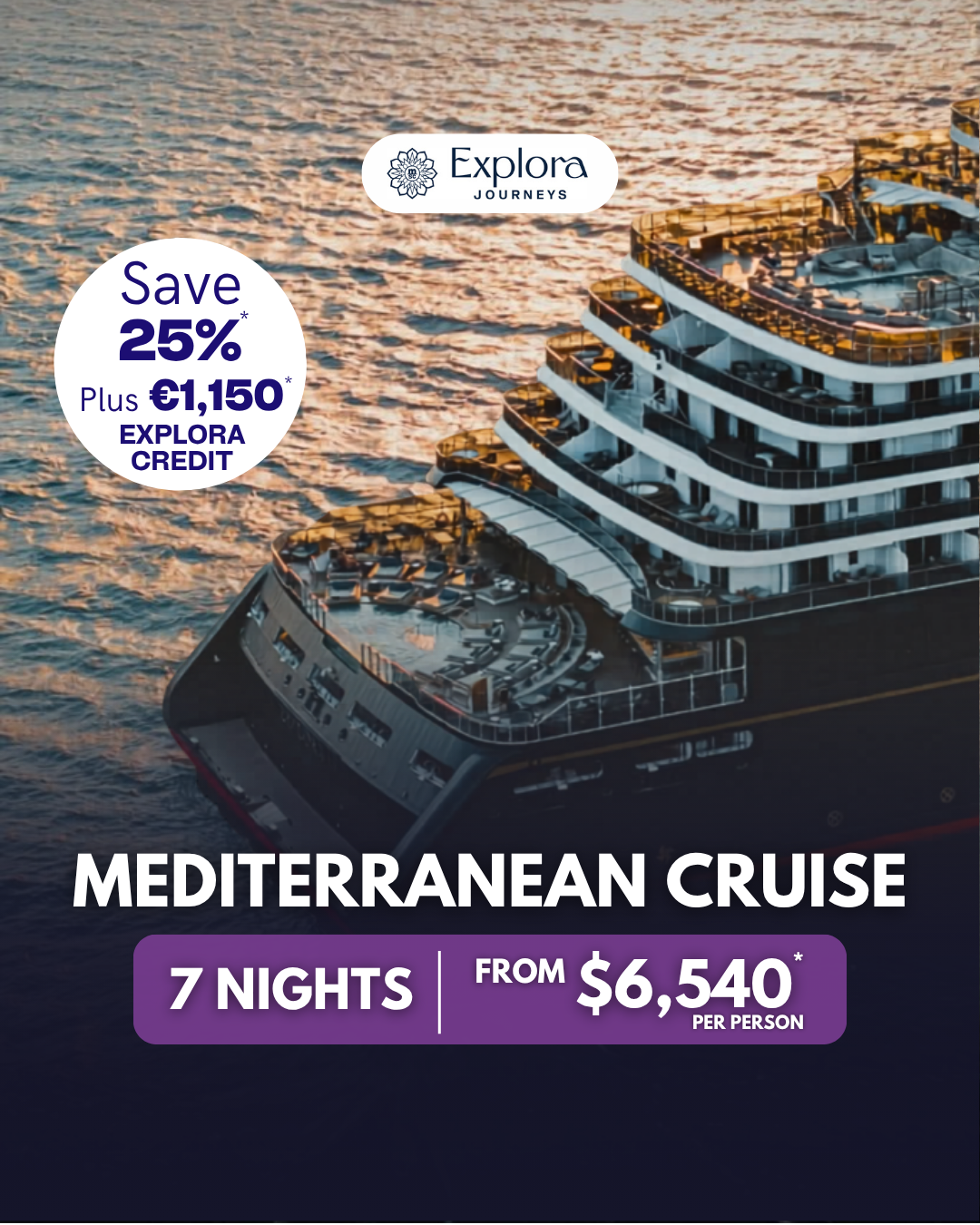 Flat Beds Tour + Cruise Facebook ad: Sail Croatia, Venice and the Greek Isles in…