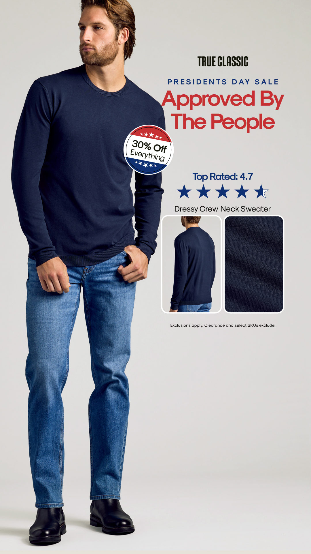True Classic Facebook ad