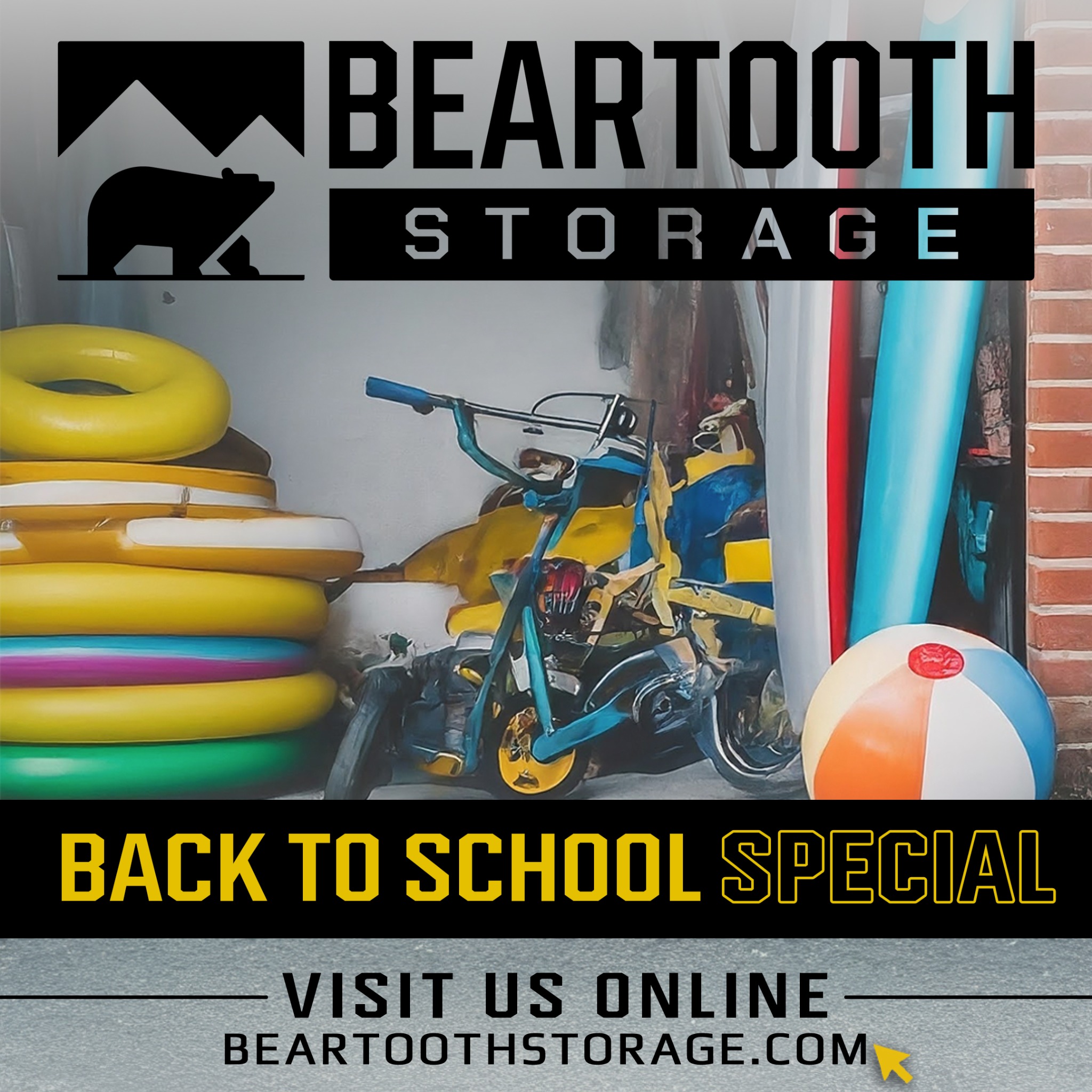 Beartooth Storage Units Cody Wy Facebook ad: Get one month of FREE storage!