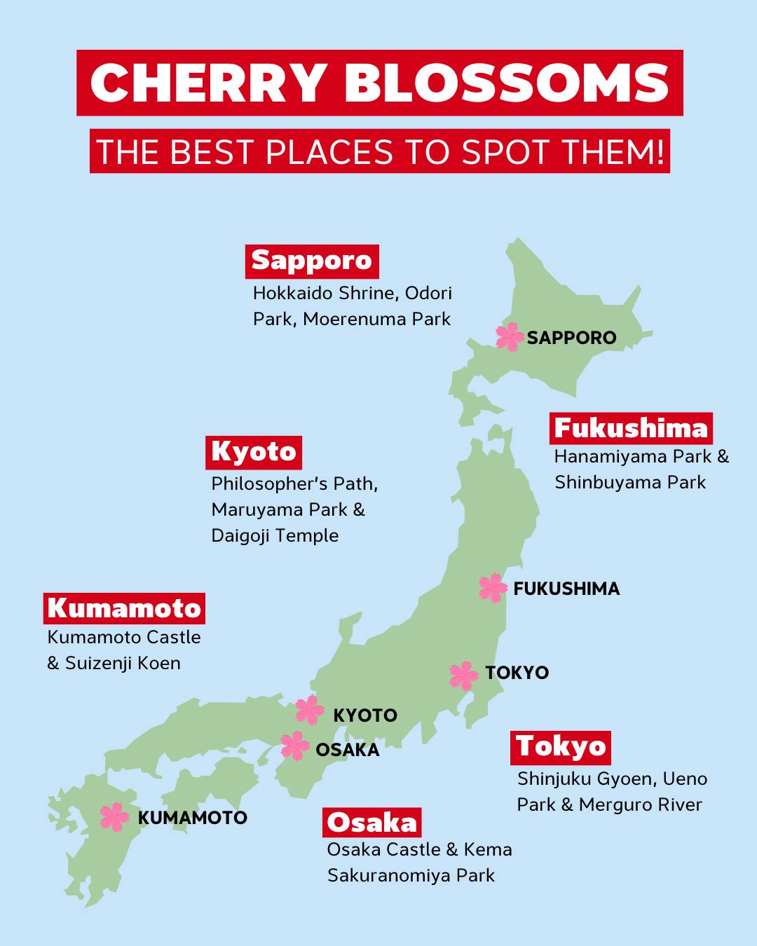 Flight Centre Australia Facebook ad: There's nothing quite like cherry blossom season.