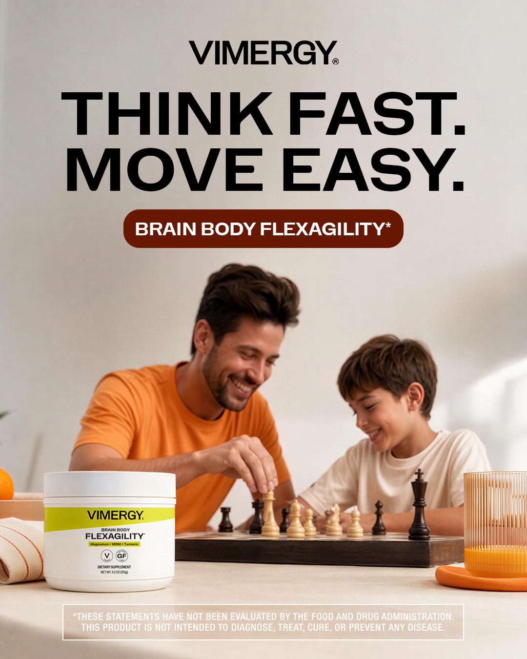 Vimergy Facebook ad: Move Freely + Think Clearly