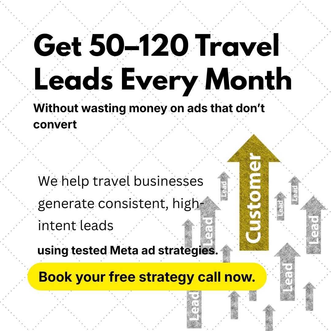 Adwix Media Facebook ad: Get 50-120 Travel Leads Every Month