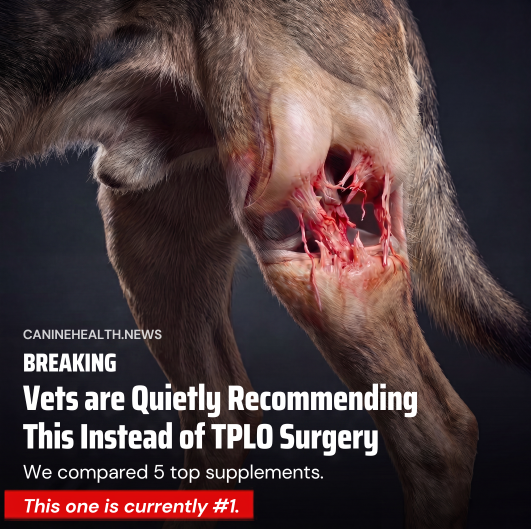Canine Health News Facebook ad: Your dog’s Knee Can Heal Without Surgery. Here’s What’s…