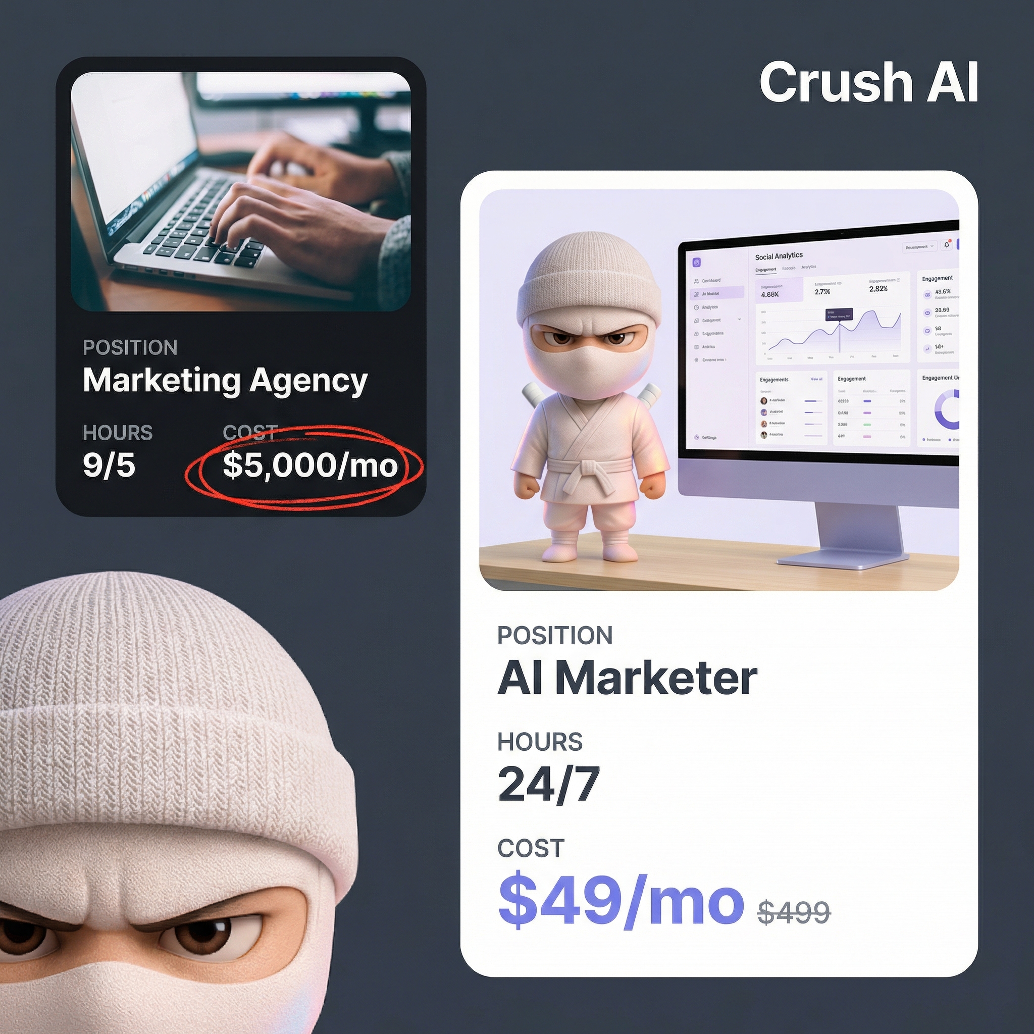 trycrush.ai Facebook ad